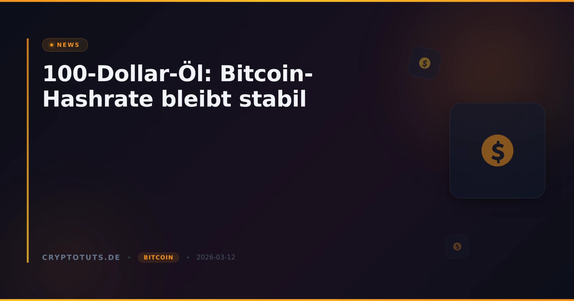 100-Dollar-Öl: Bitcoin-Hashrate bleibt stabil