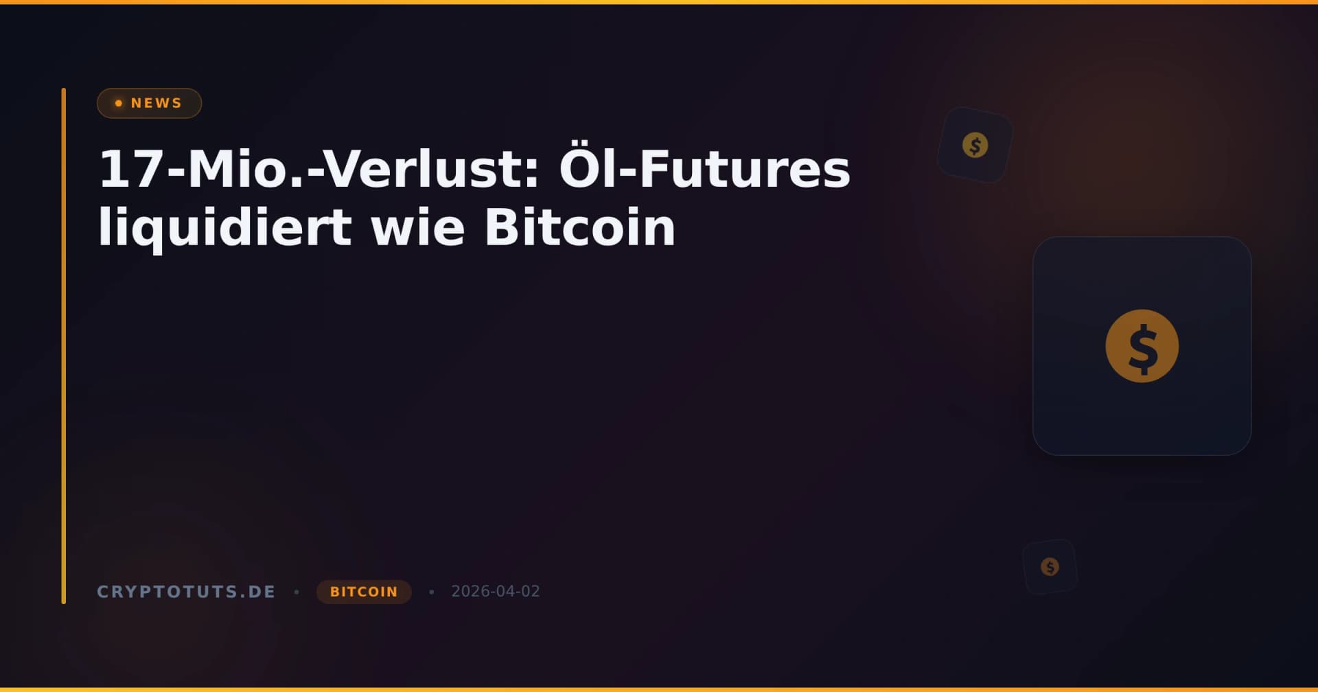 17-Mio.-Verlust: Öl-Futures liquidiert wie Bitcoin
