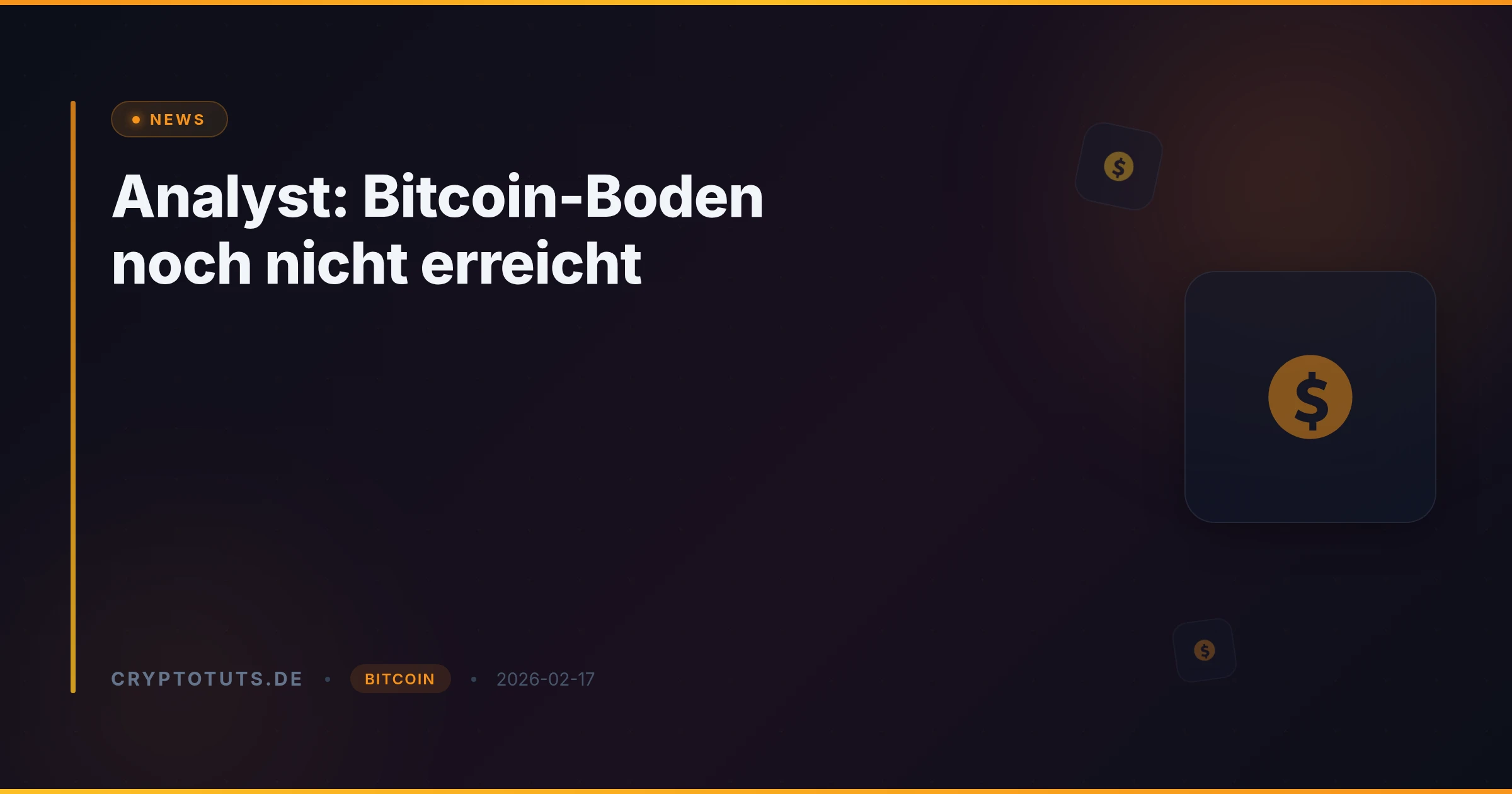 Analyst: Bitcoin-Boden noch nicht erreicht