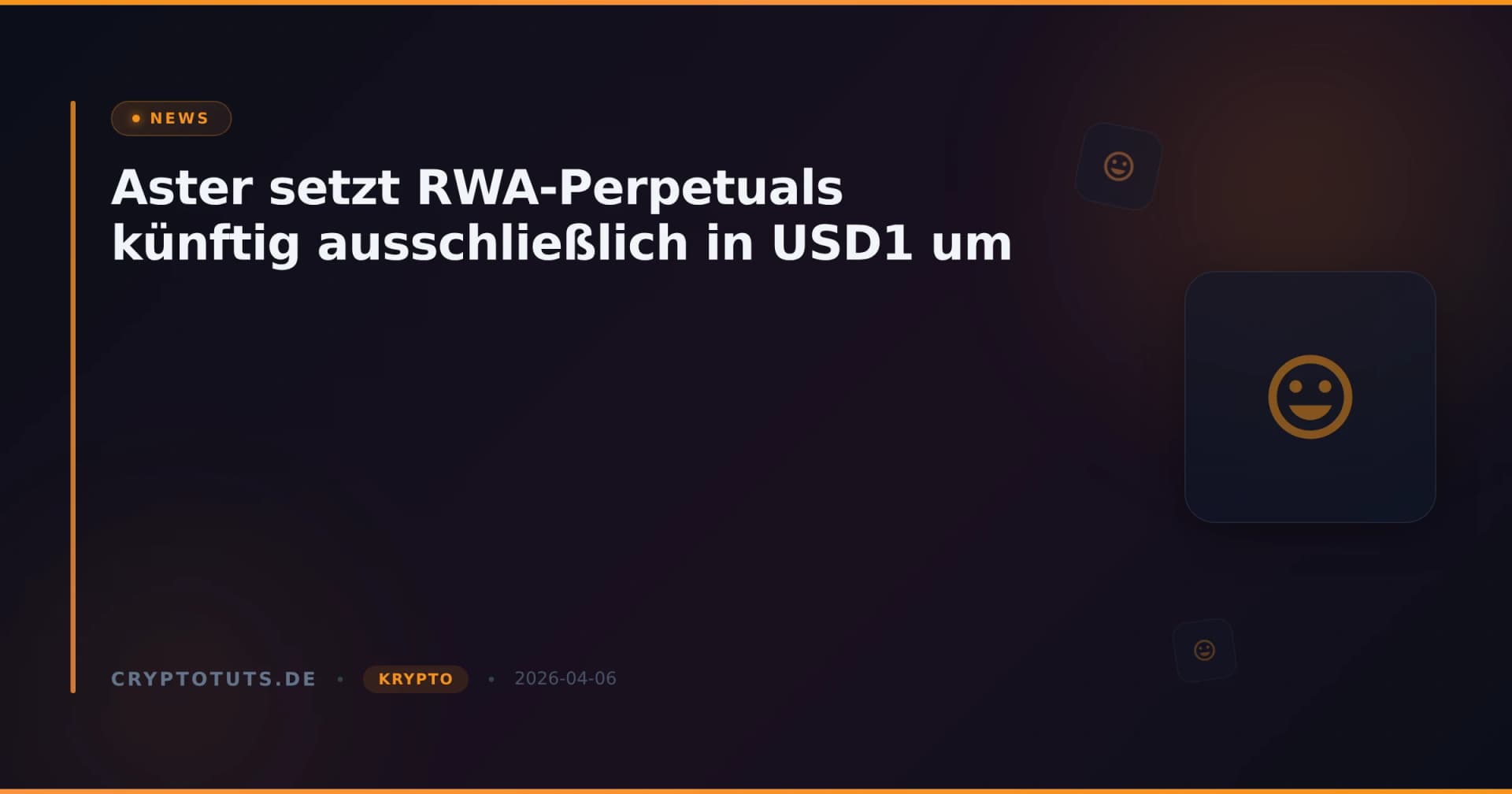 Aster setzt RWA-Perpetuals künftig ausschließlich in USD1 um
