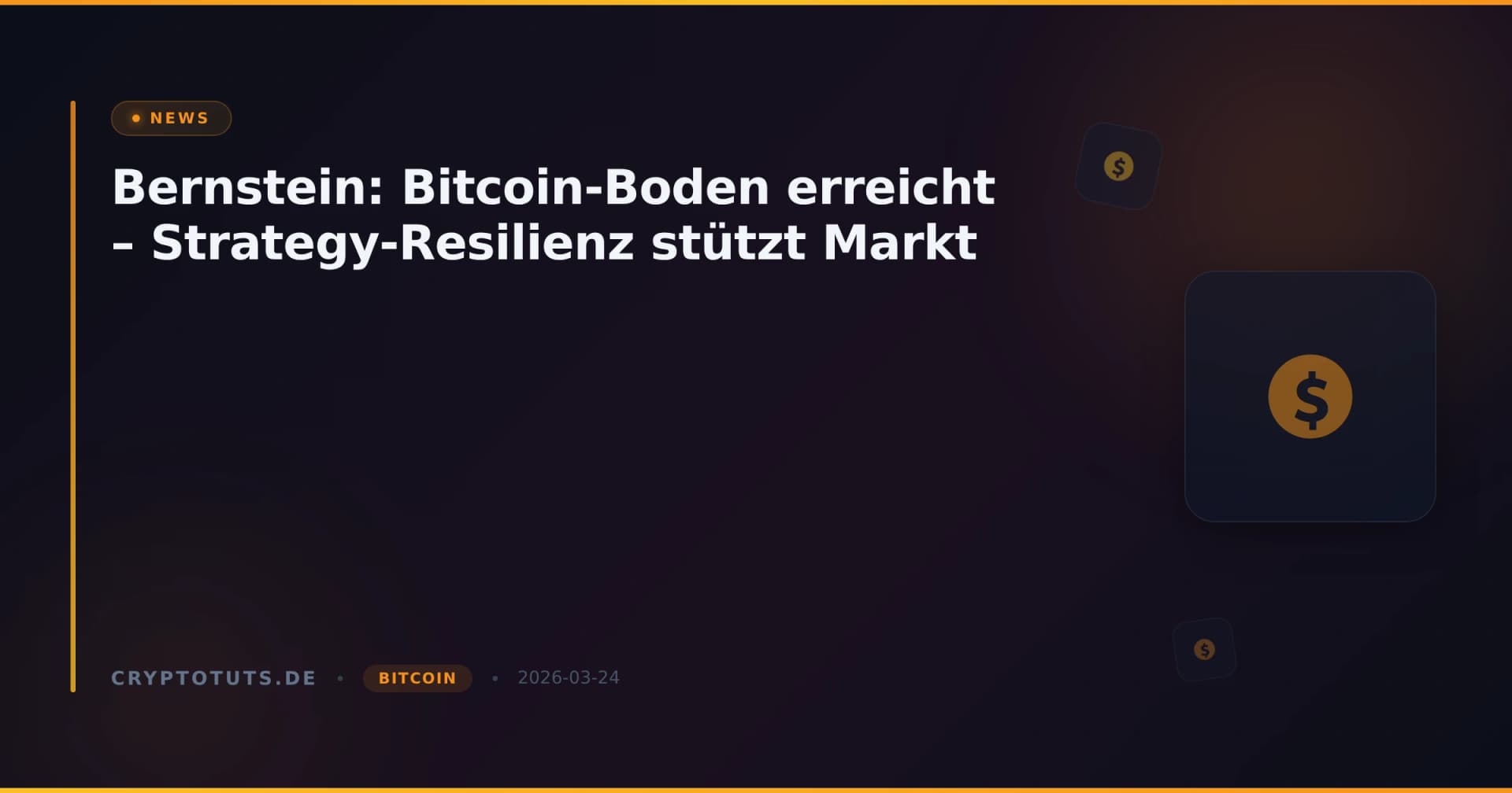 Bernstein: Bitcoin-Boden erreicht – Strategy-Resilienz stützt Markt