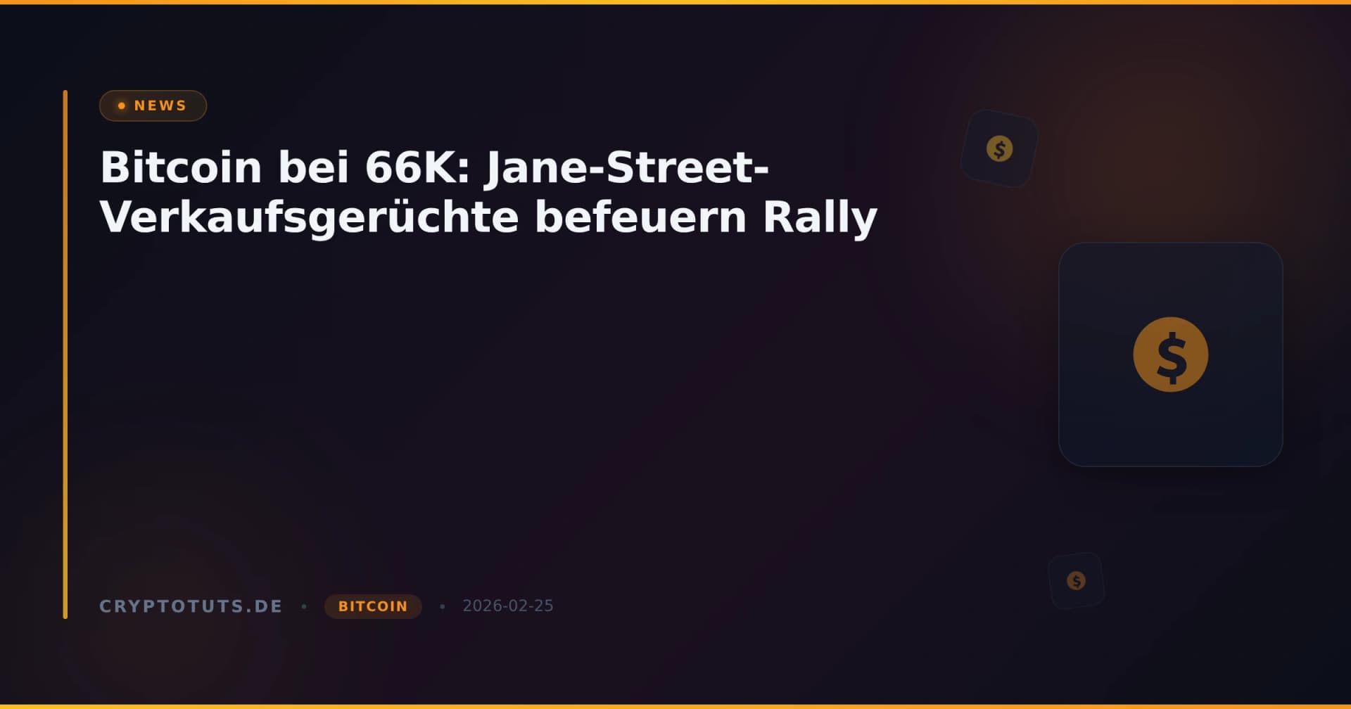 Bitcoin bei 66K: Jane-Street-Verkaufsgerüchte befeuern Rally