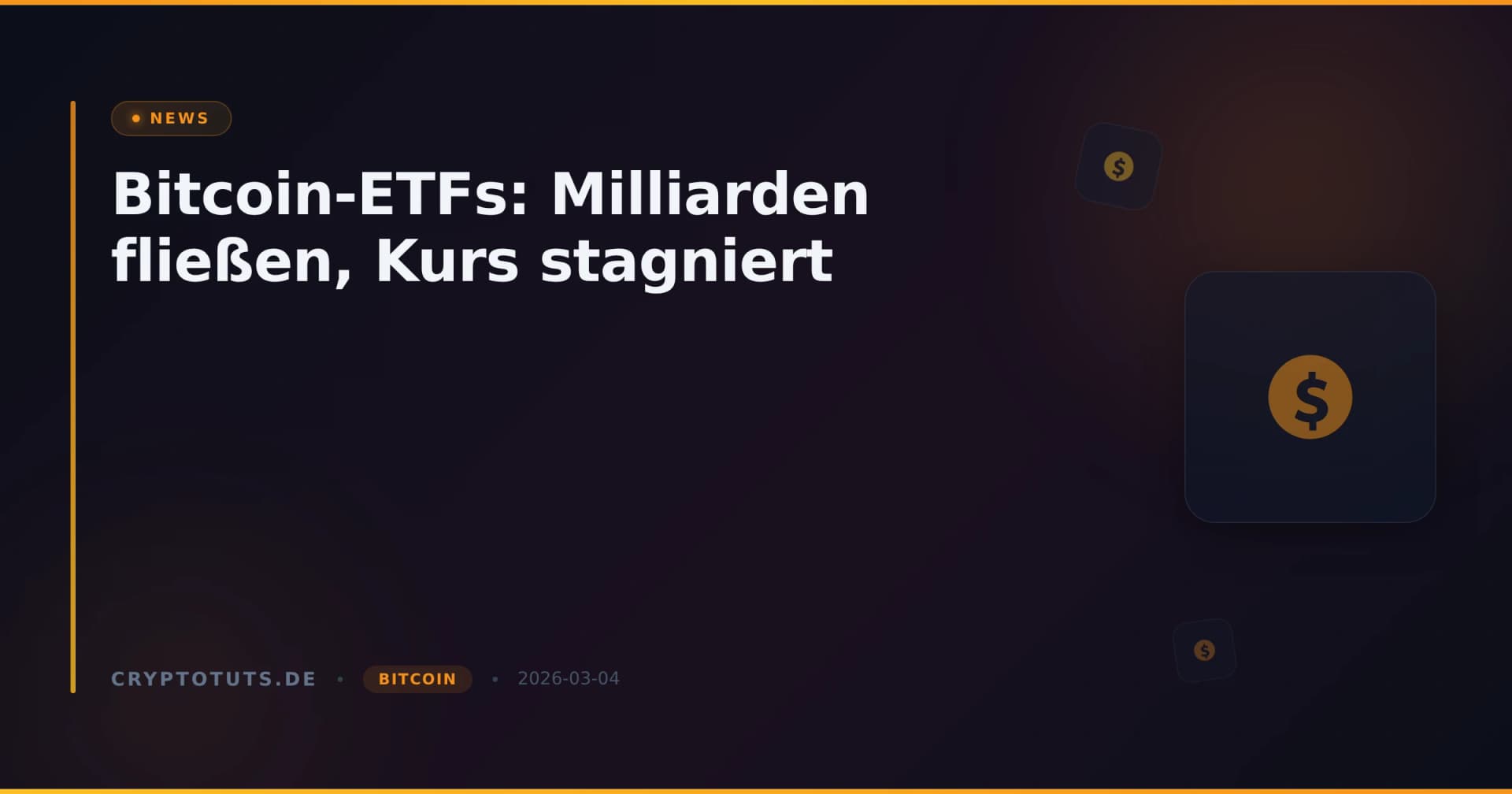 Bitcoin-ETFs: Milliarden fließen, Kurs stagniert
