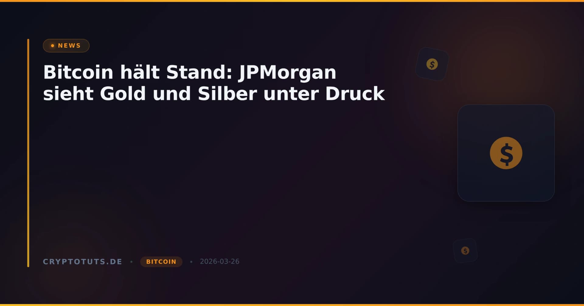 Bitcoin hält Stand: JPMorgan sieht Gold und Silber unter Druck