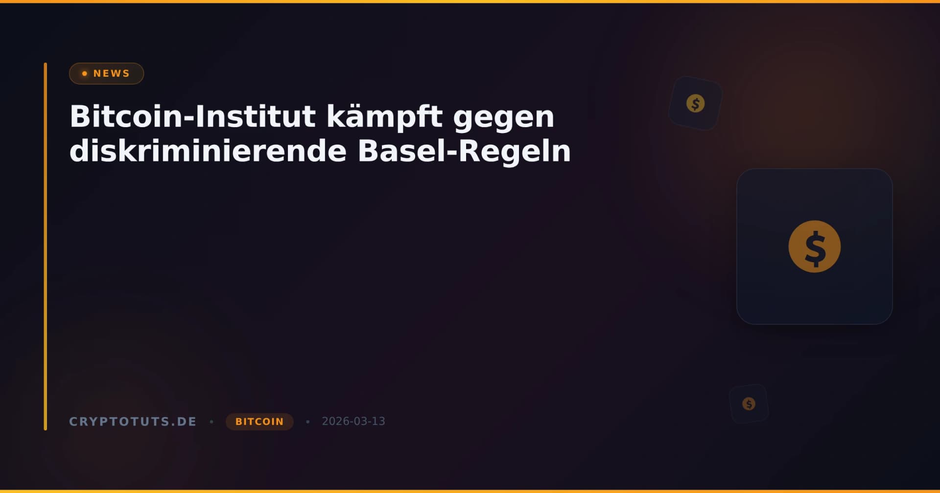 Bitcoin-Institut kämpft gegen diskriminierende Basel-Regeln