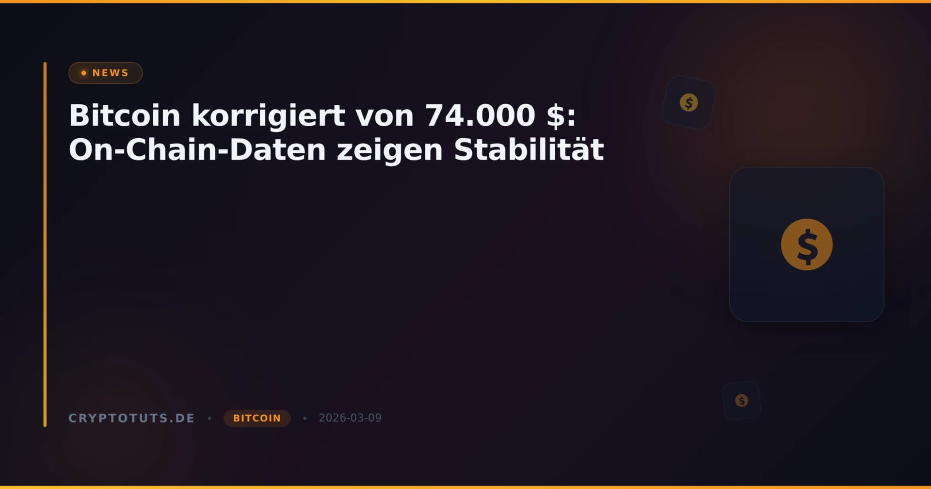 Bitcoin korrigiert von 74.000 $: On-Chain-Daten zeigen Stabilität