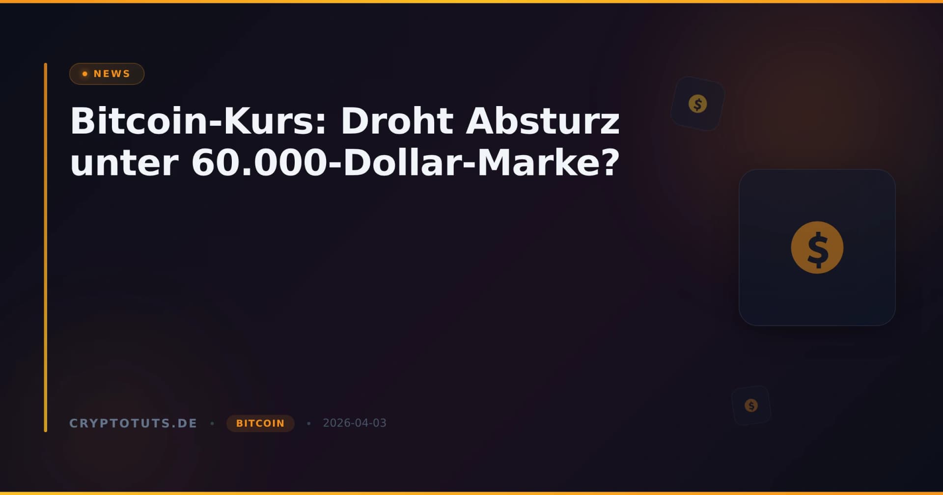 Bitcoin-Kurs: Droht Absturz unter 60.000-Dollar-Marke?