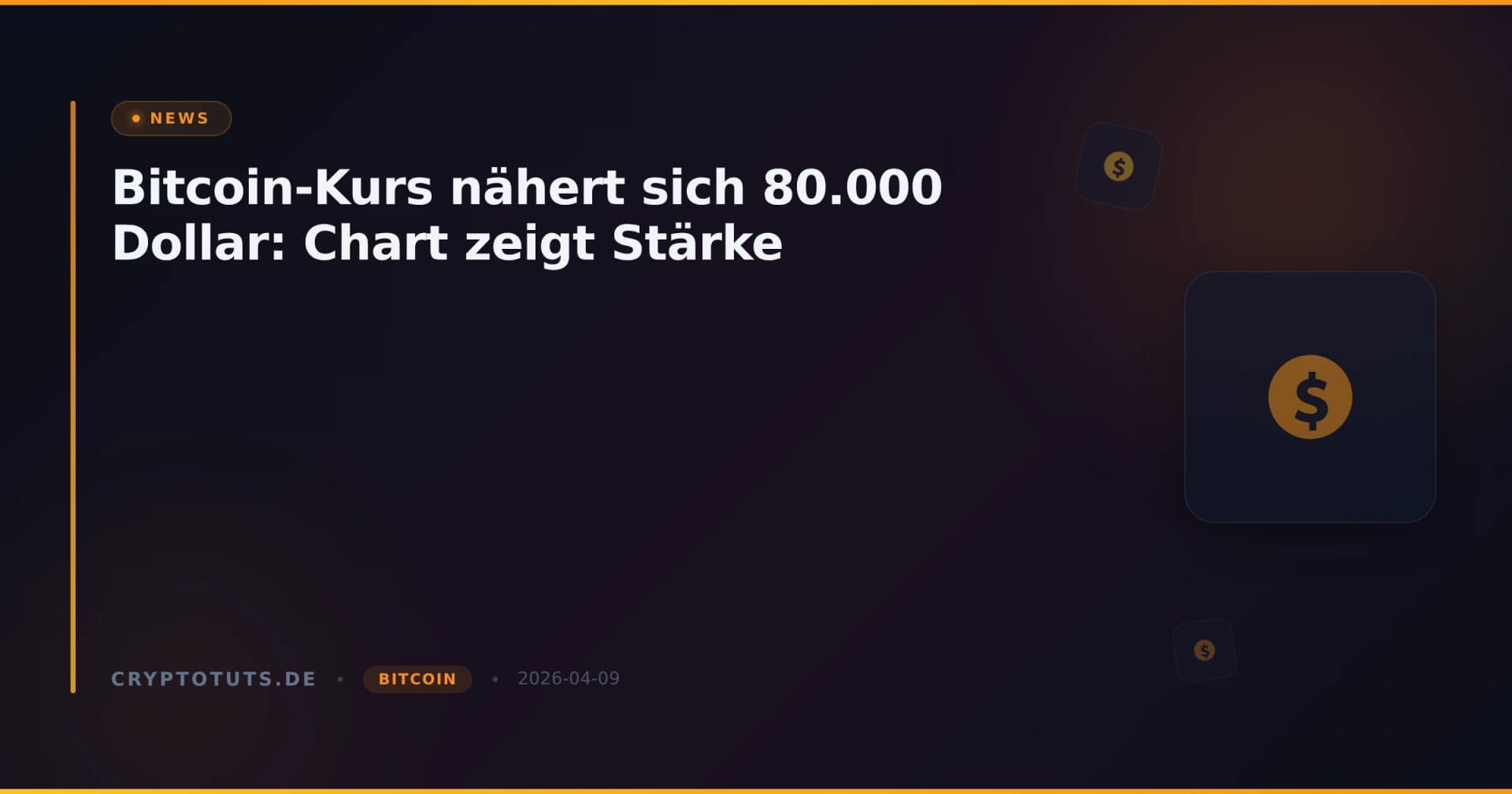 Bitcoin-Kurs nähert sich 80.000 Dollar: Chart zeigt Stärke