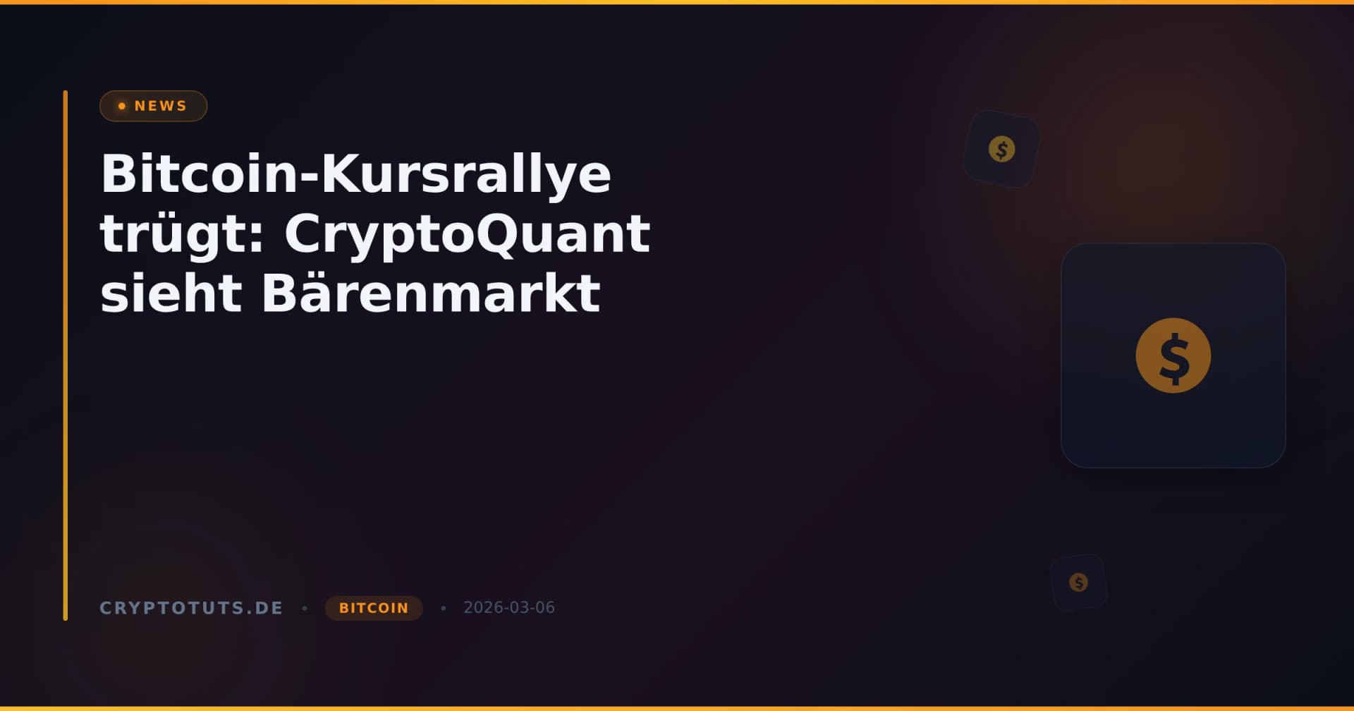 Bitcoin-Kursrallye trügt: CryptoQuant sieht Bärenmarkt