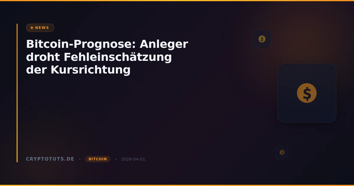 Bitcoin-Prognose: Anleger droht Fehleinschätzung der Kursrichtung