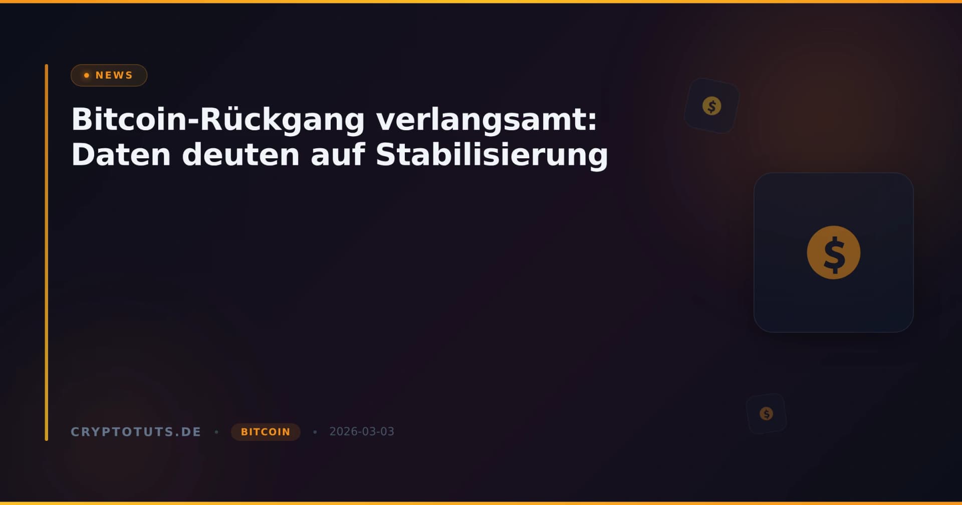 Bitcoin-Rückgang verlangsamt: Daten deuten auf Stabilisierung