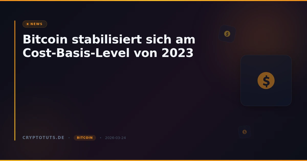 Bitcoin stabilisiert sich am Cost-Basis-Level von 2023
