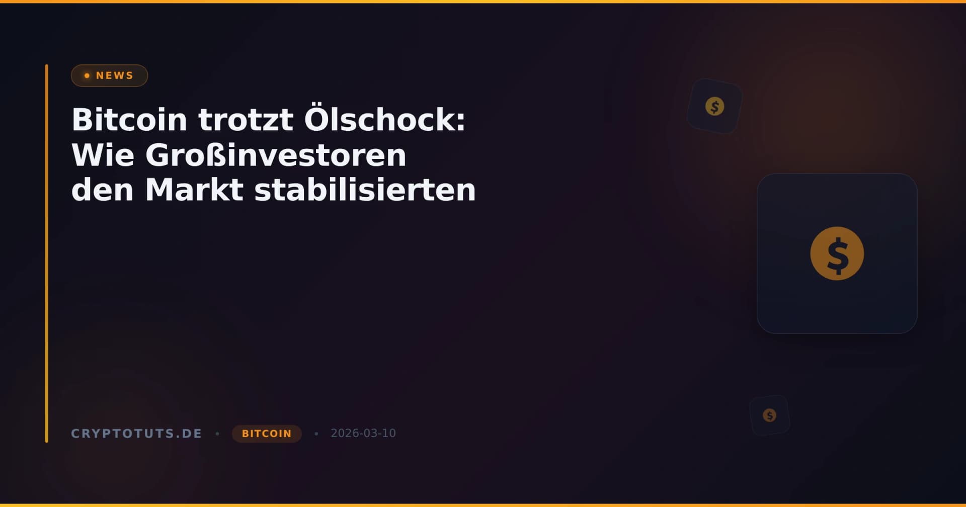 Bitcoin trotzt Ölschock: Wie Großinvestoren den Markt stabilisierten