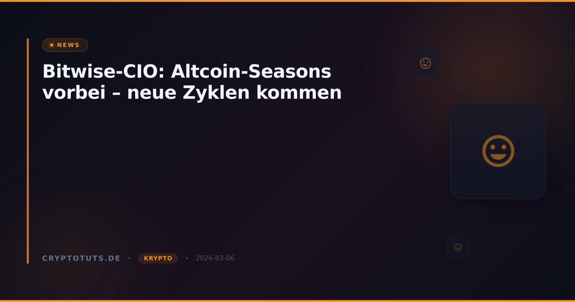 Bitwise-CIO: Altcoin-Seasons vorbei – neue Zyklen kommen