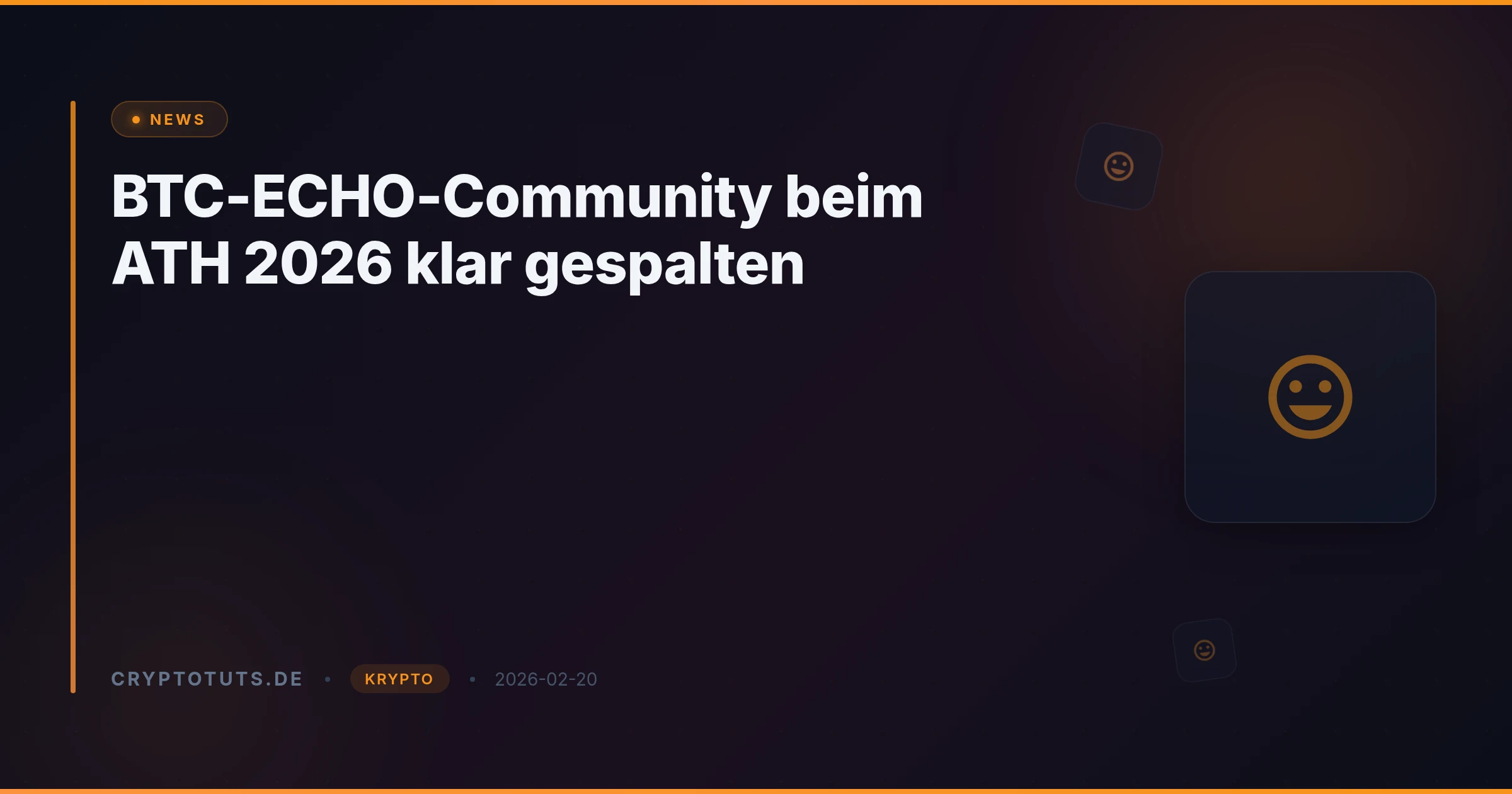 BTC-ECHO-Community beim ATH 2026 klar gespalten
