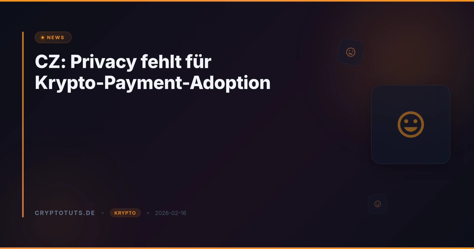 CZ: Privacy fehlt für Krypto-Payment-Adoption