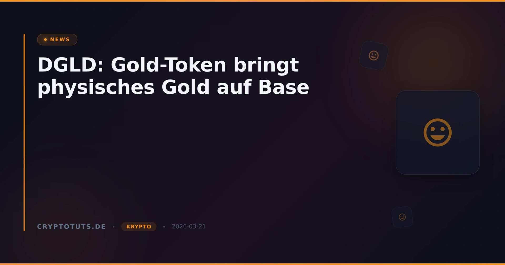 DGLD: Gold-Token bringt physisches Gold auf Base