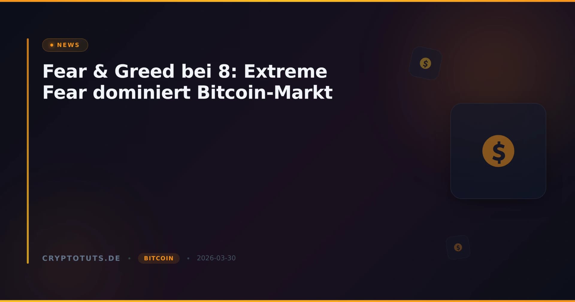 Fear & Greed bei 8: Extreme Fear dominiert Bitcoin-Markt