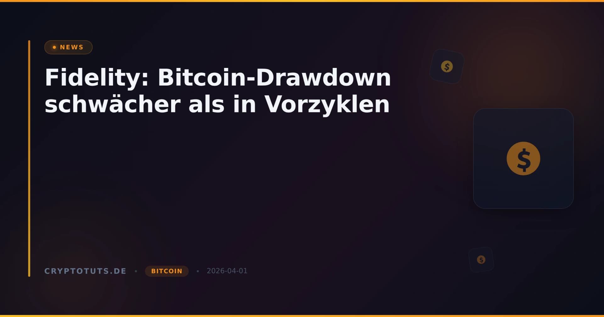 Fidelity: Bitcoin-Drawdown schwächer als in Vorzyklen