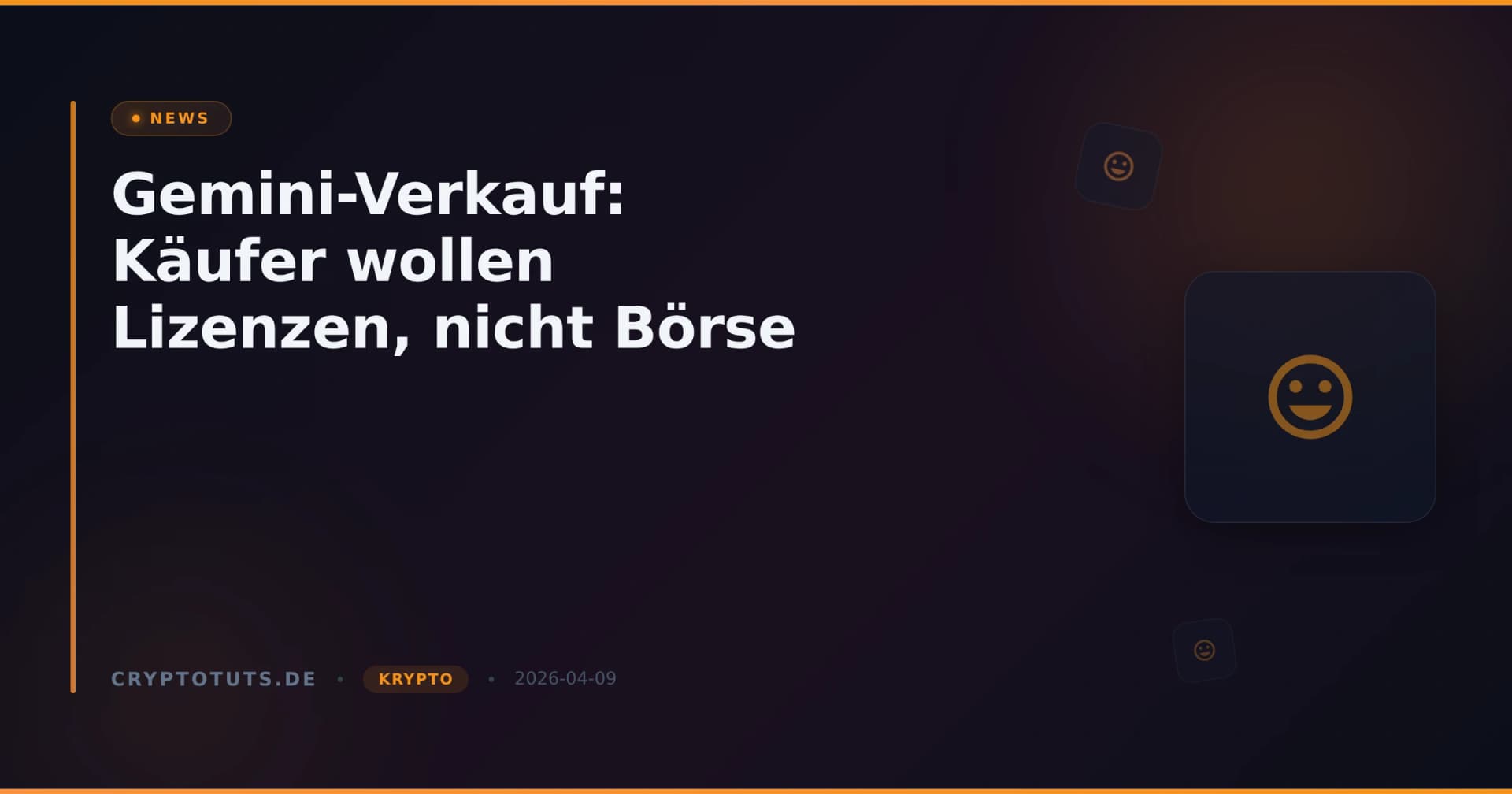 Gemini-Verkauf: Käufer wollen Lizenzen, nicht Börse