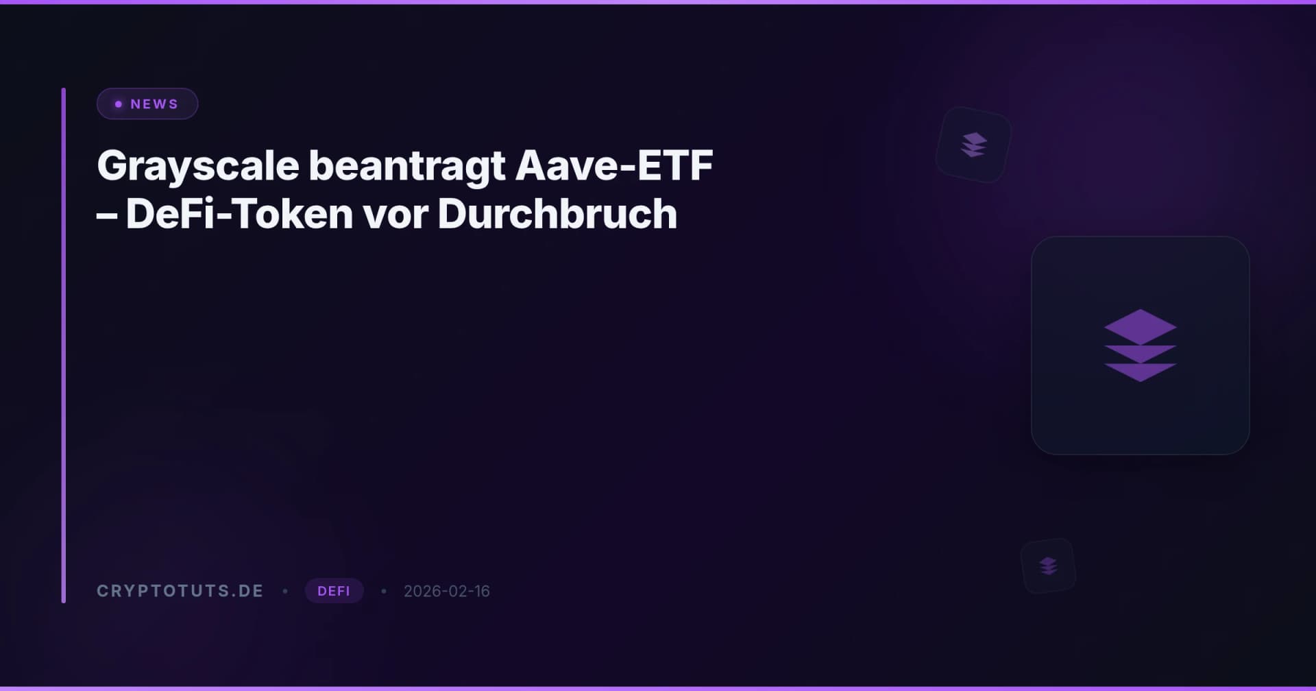 Aave-ETF 2026: Grayscale-Antrag bei SEC