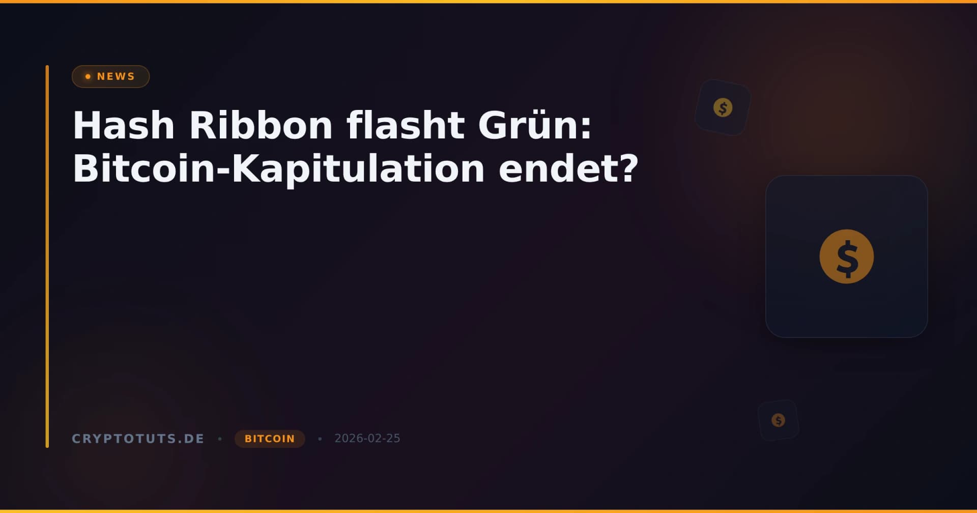 Hash Ribbon flasht Grün: Bitcoin-Kapitulation endet?