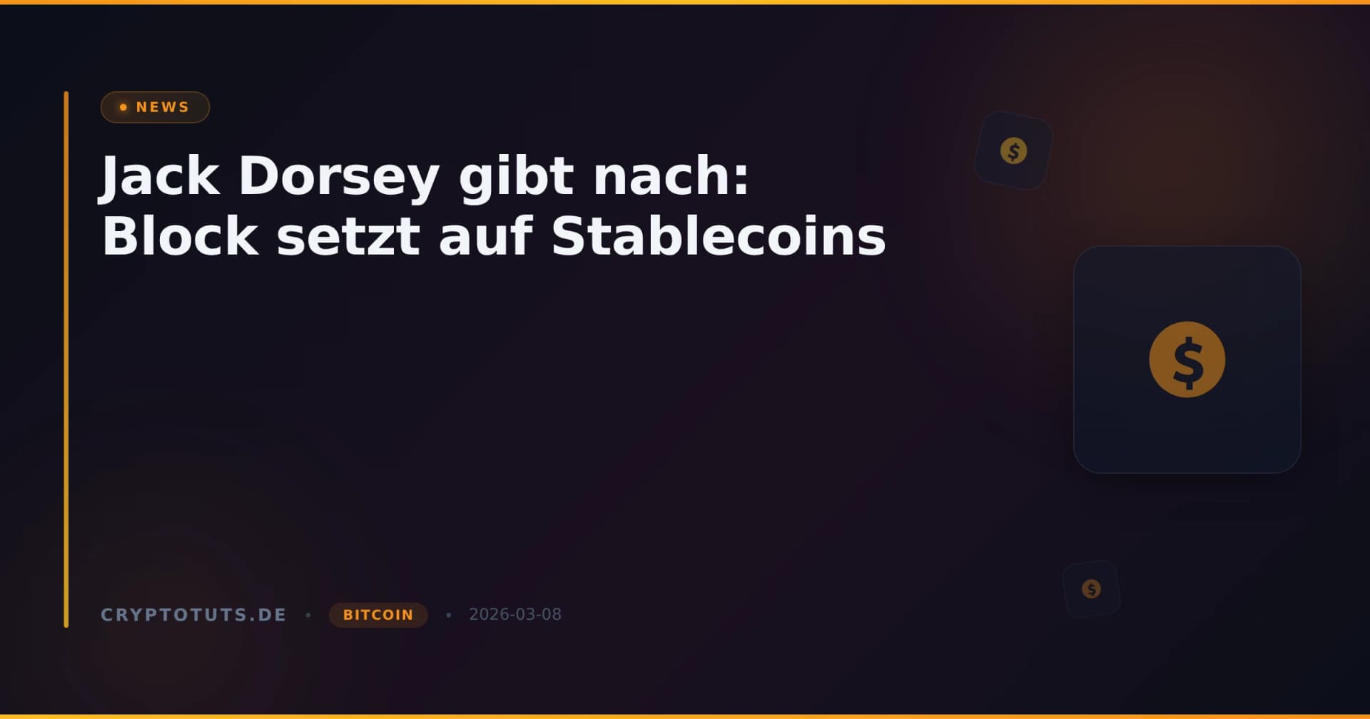 Jack Dorsey gibt nach: Block setzt auf Stablecoins