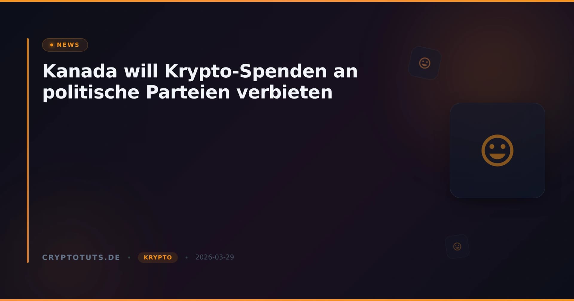 Kanada will Krypto-Spenden an politische Parteien verbieten
