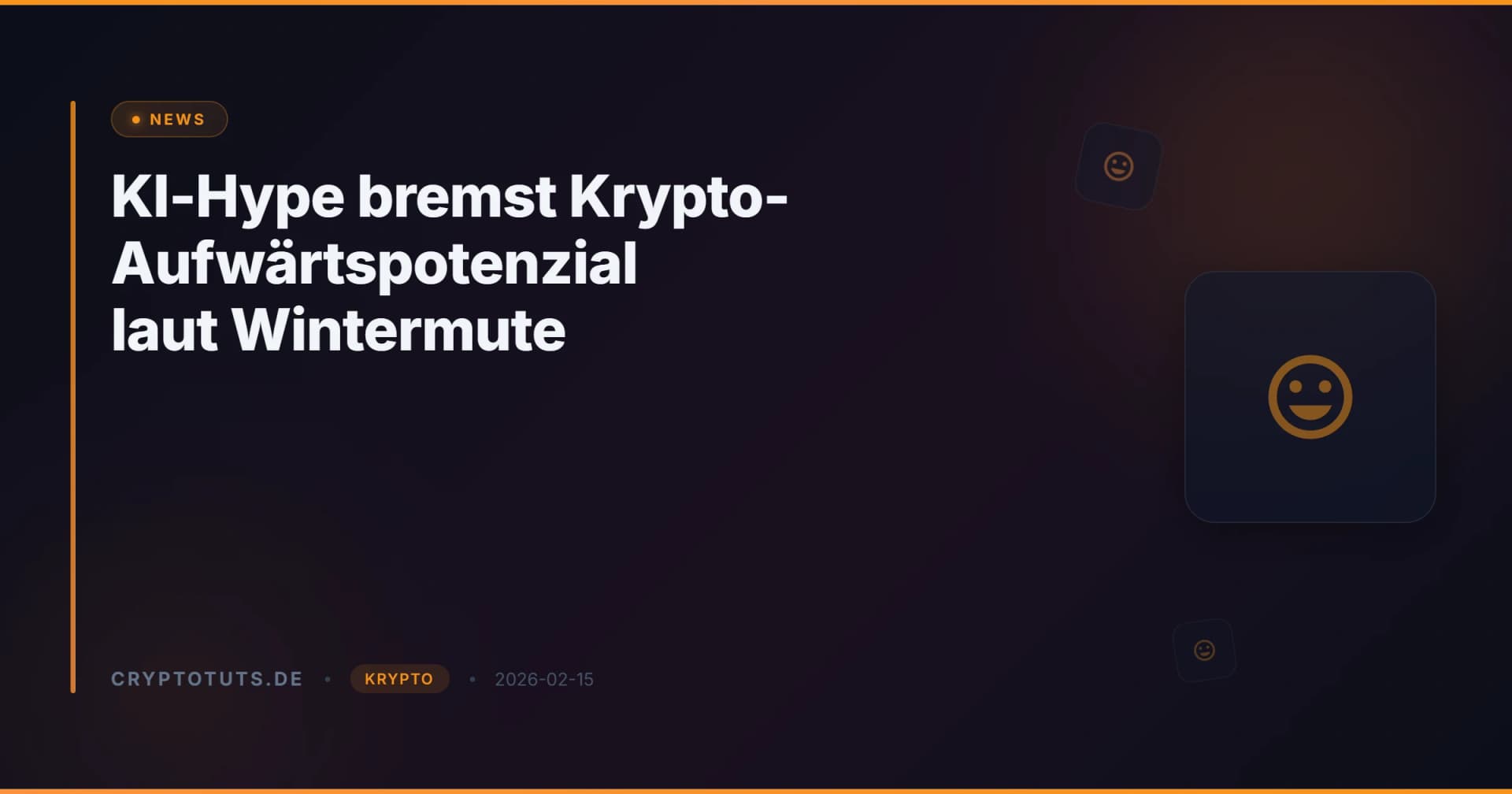 KI-Hype bremst Krypto-Aufwärtspotenzial laut Wintermute