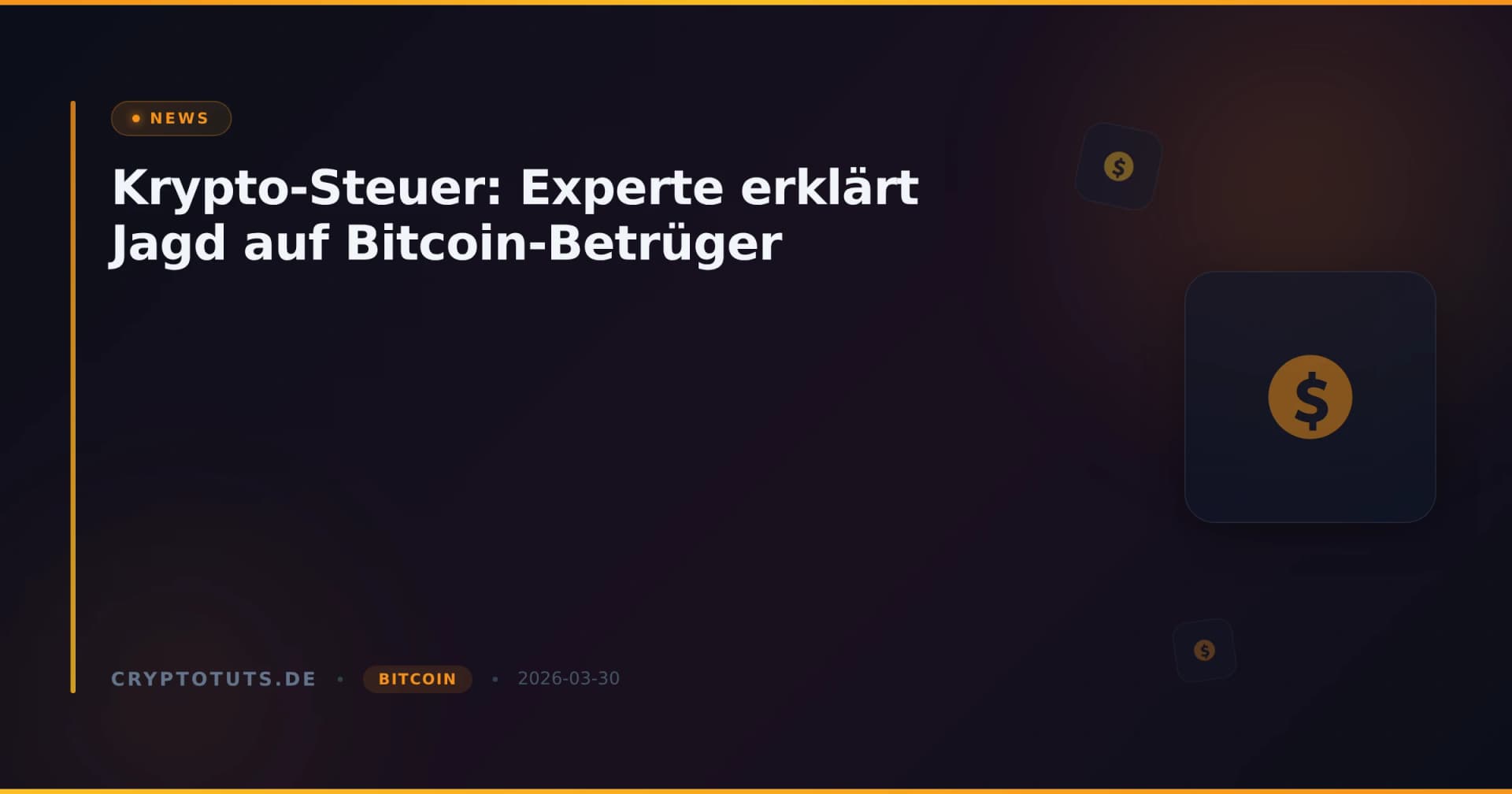Krypto-Steuer: Experte erklärt Jagd auf Bitcoin-Betrüger