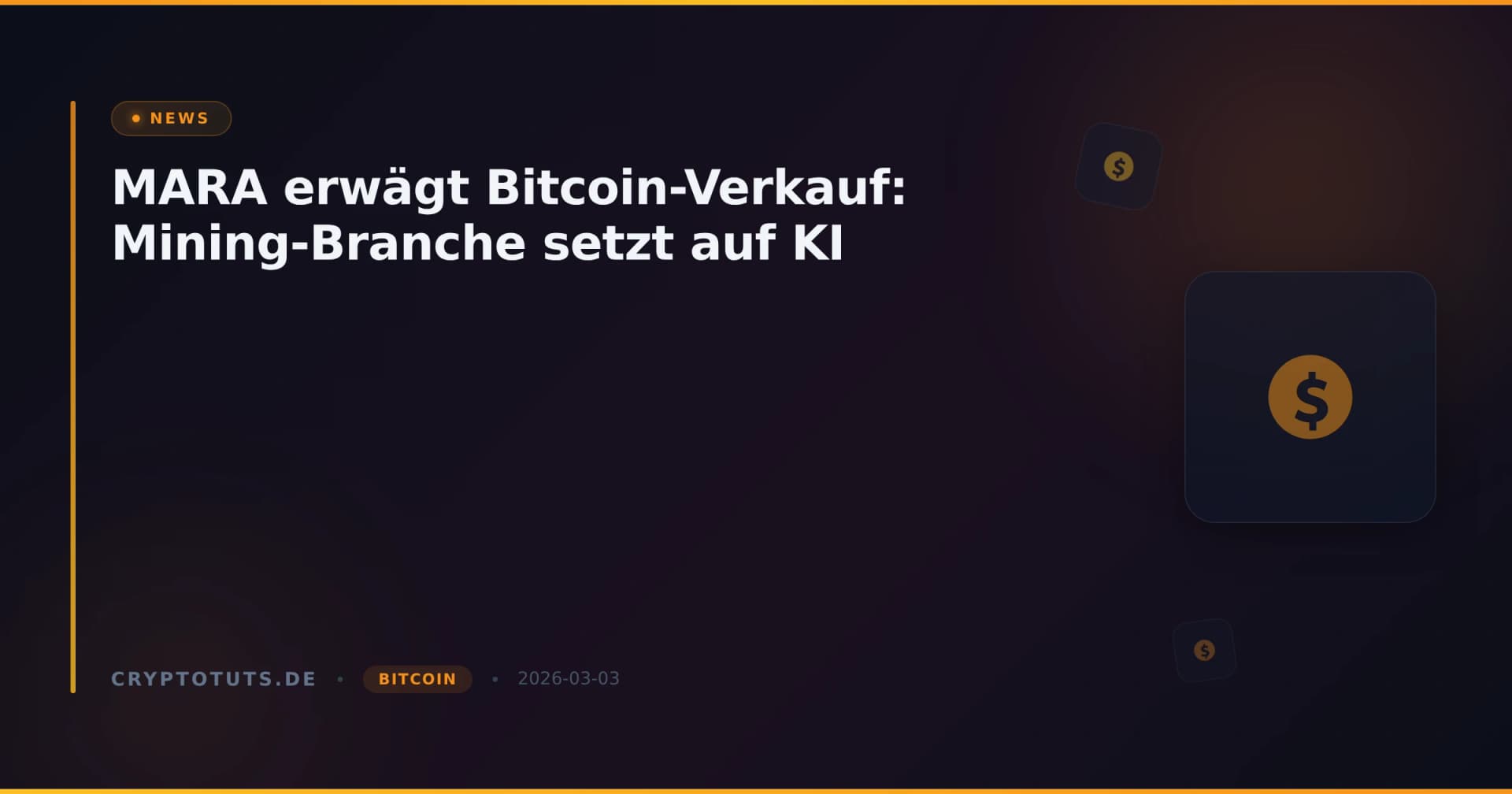 MARA erwägt Bitcoin-Verkauf: Mining-Branche setzt auf KI
