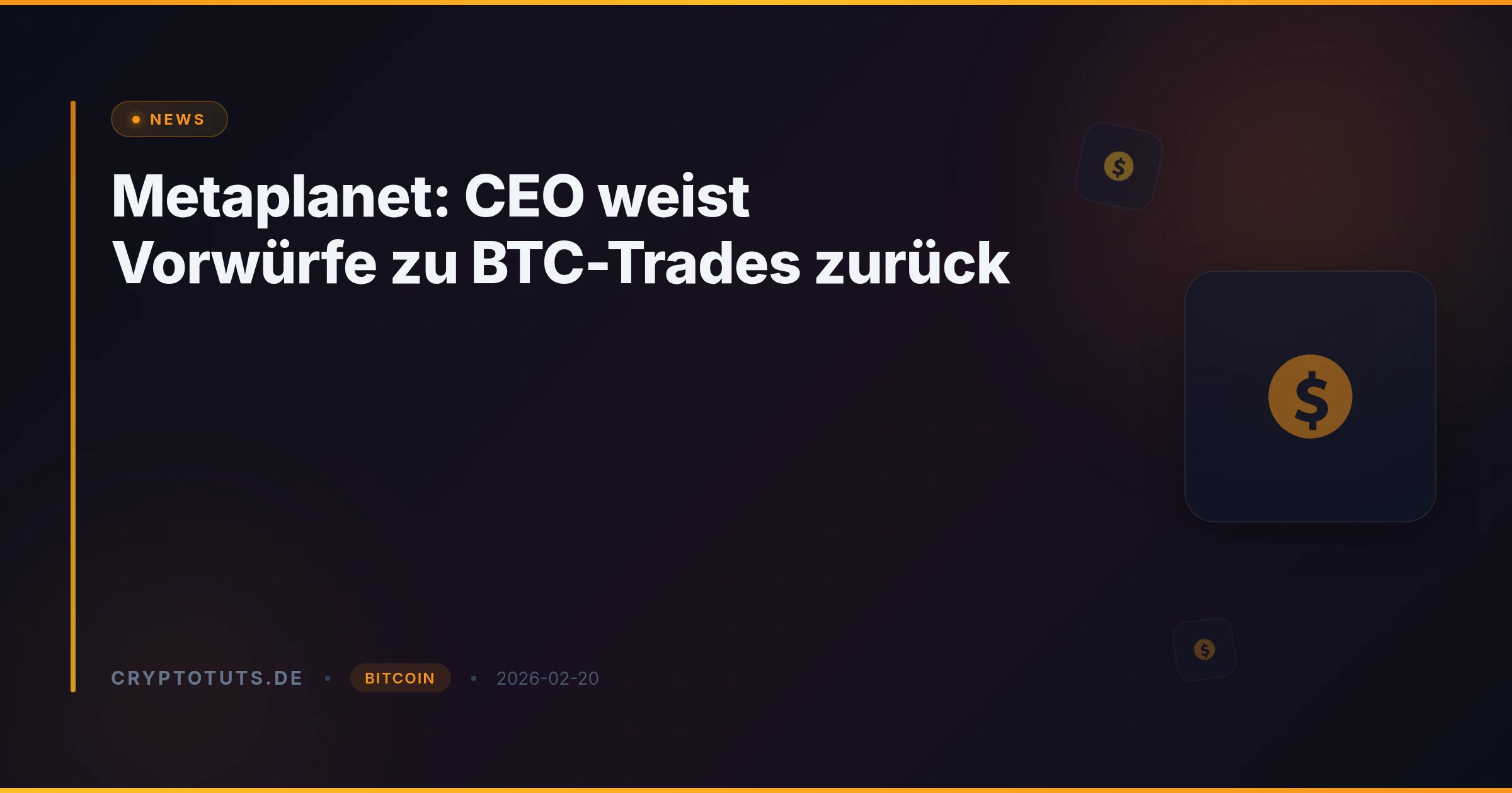 Metaplanet: CEO weist Vorwürfe zu BTC-Trades zurück