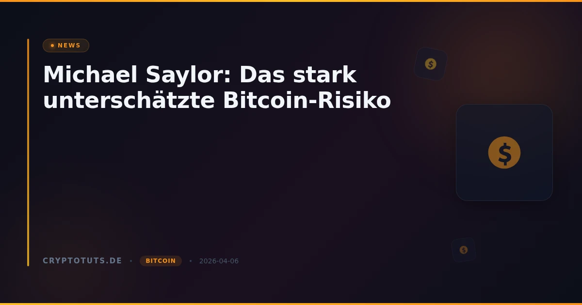 Michael Saylor: Das stark unterschätzte Bitcoin-Risiko