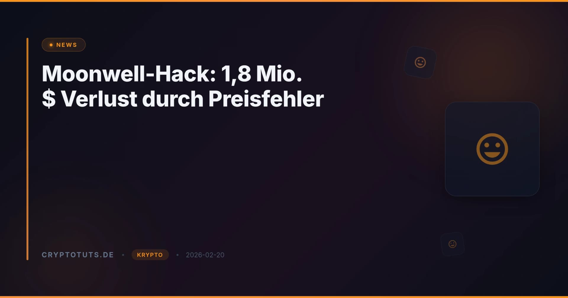 Moonwell-Hack: 1,8 Mio. $ Verlust durch Preisfehler