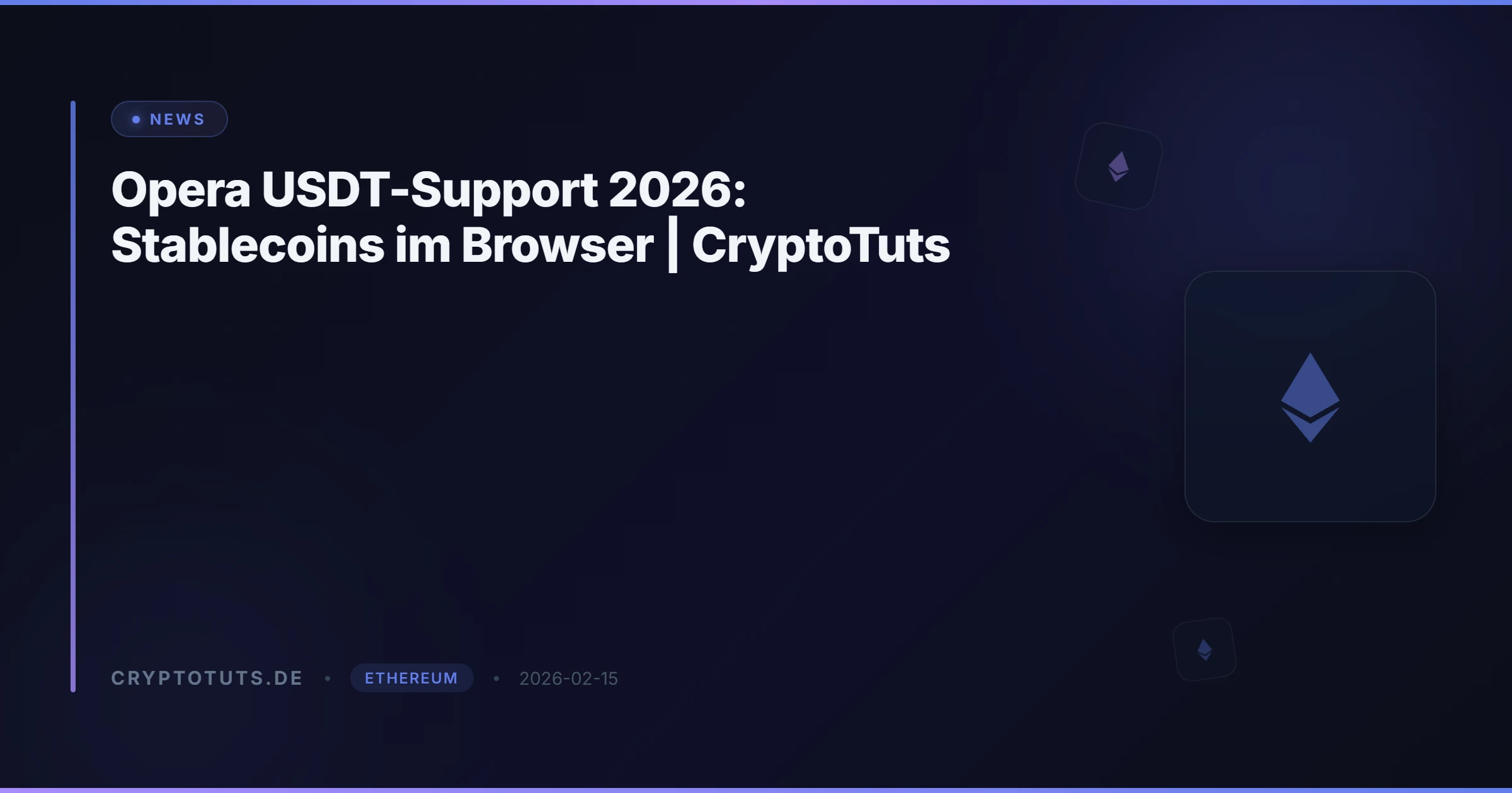 Opera USDT-Support 2026: Stablecoins im Browser | CryptoTuts