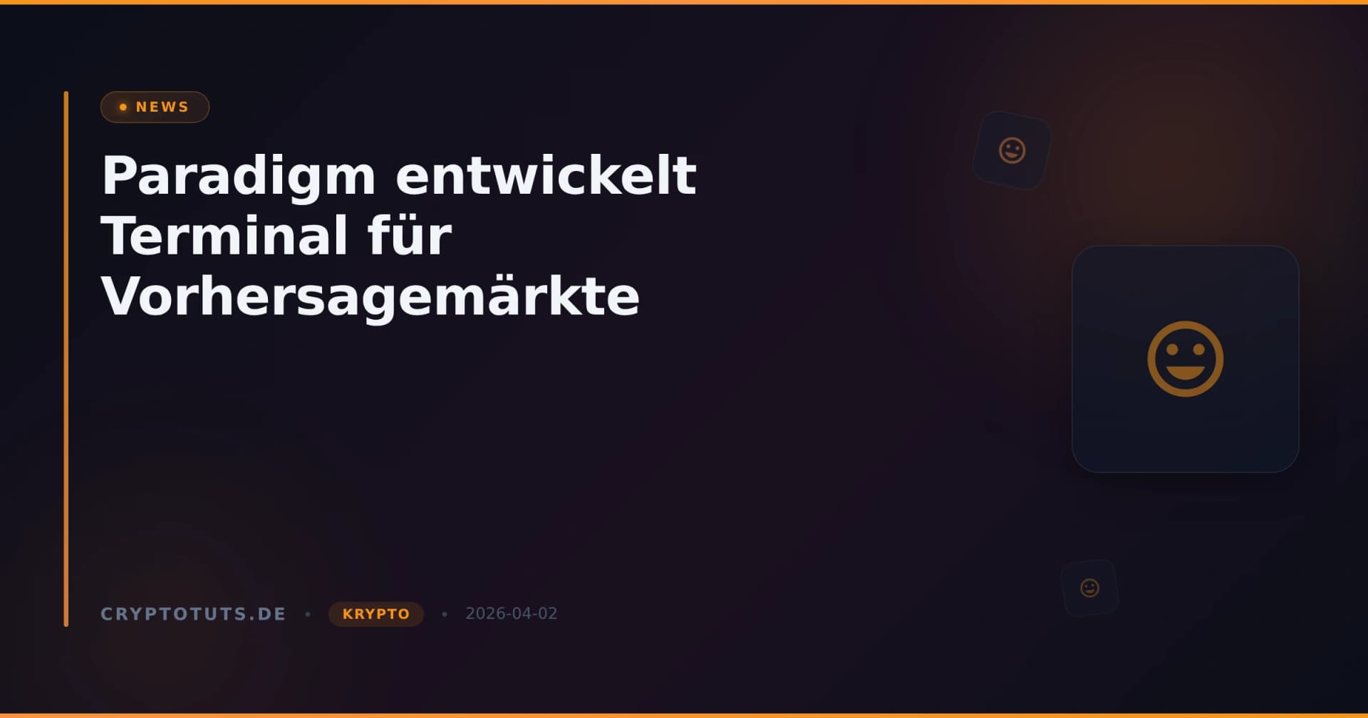 Paradigm entwickelt Terminal für Vorhersagemärkte