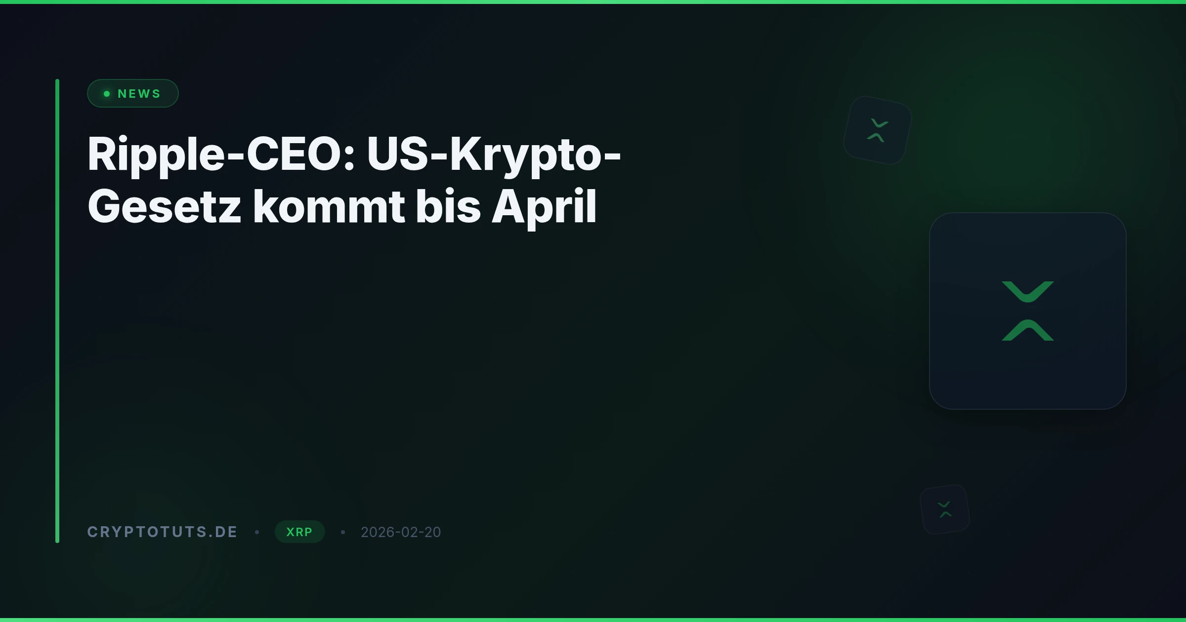 Ripple-CEO: US-Krypto-Gesetz kommt bis April