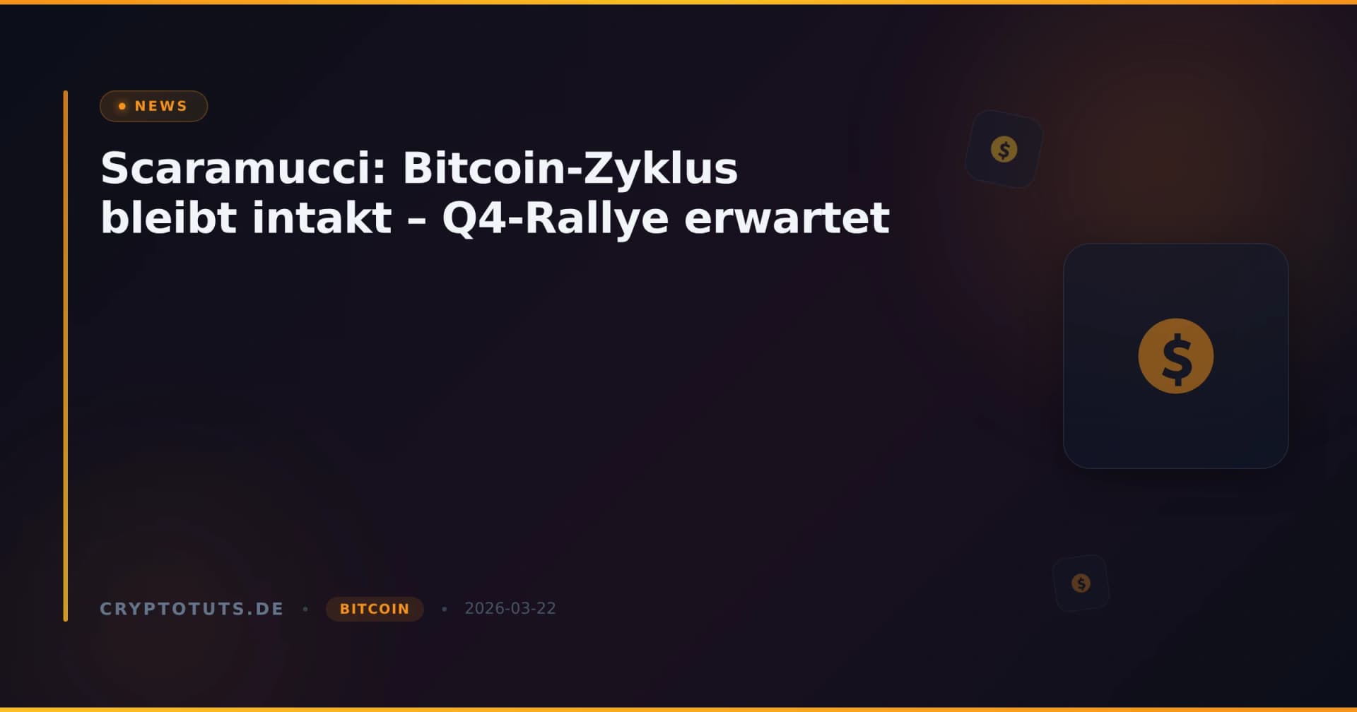 Scaramucci: Bitcoin-Zyklus bleibt intakt – Q4-Rallye erwartet