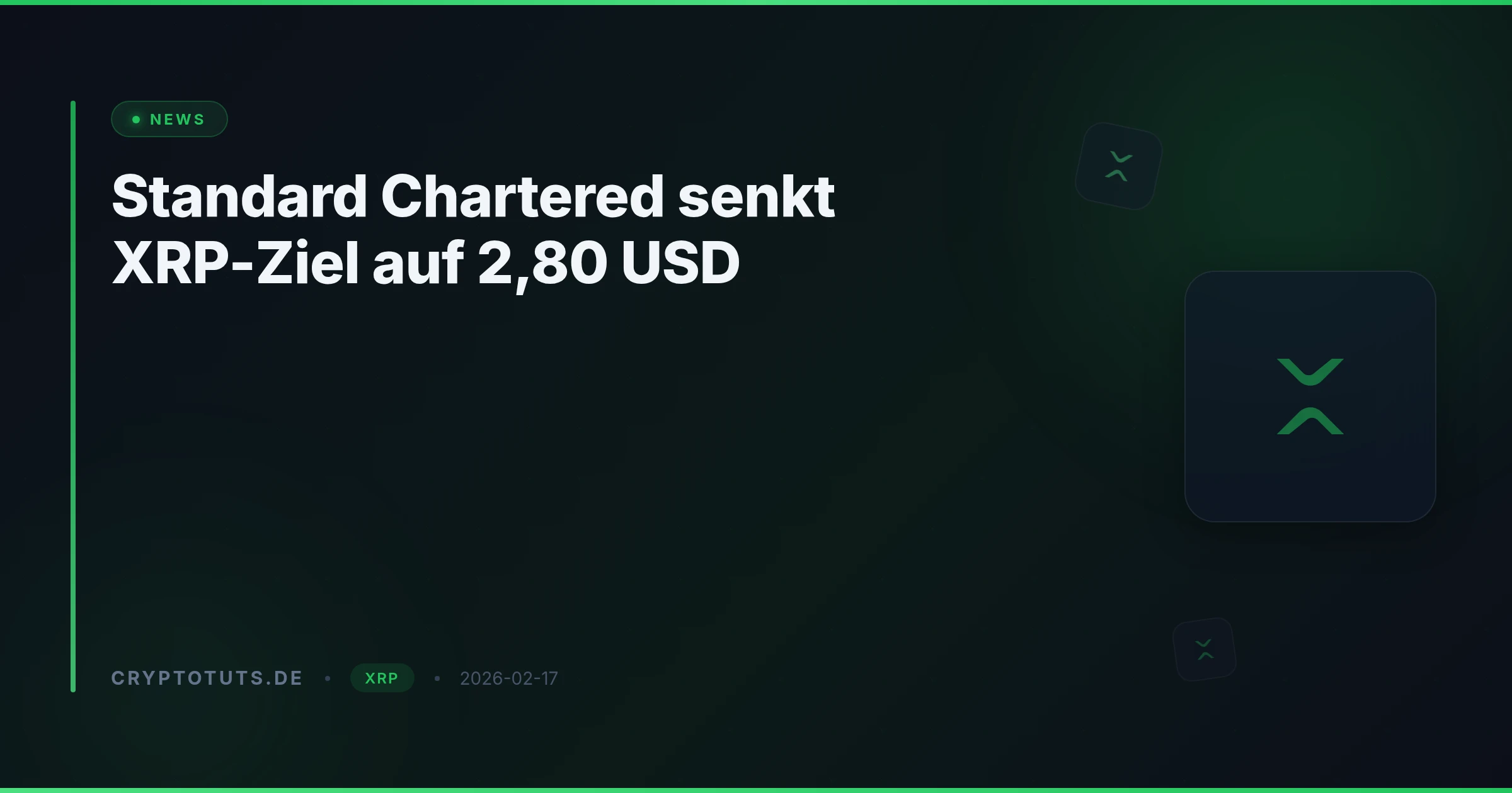 Standard Chartered senkt XRP-Ziel auf 2,80 USD