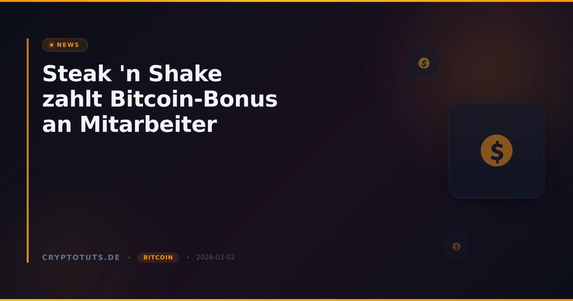 Steak 'n Shake zahlt Bitcoin-Bonus an Mitarbeiter