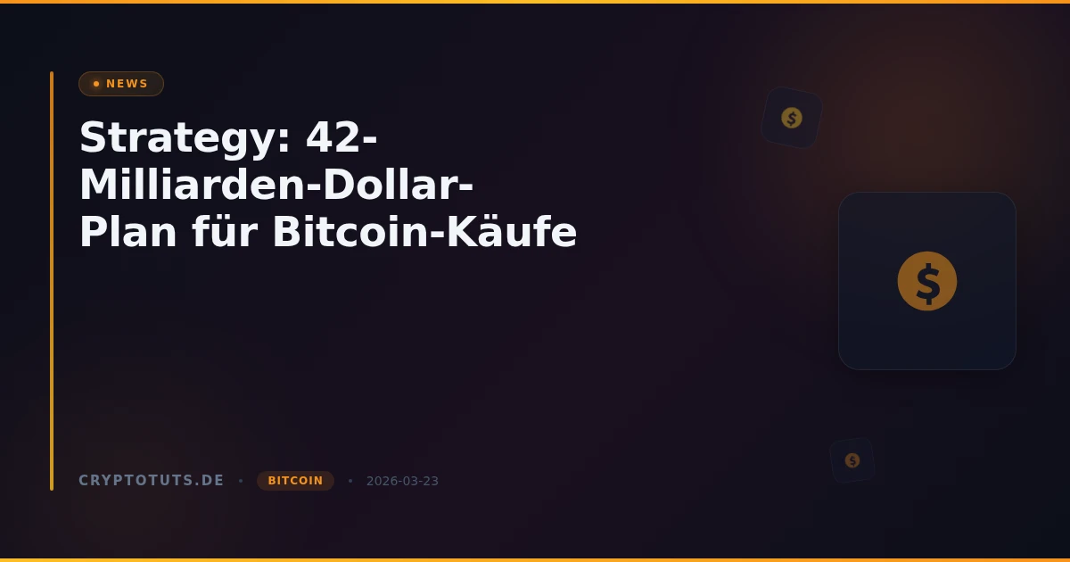 Strategy: 42-Milliarden-Dollar-Plan für Bitcoin-Käufe