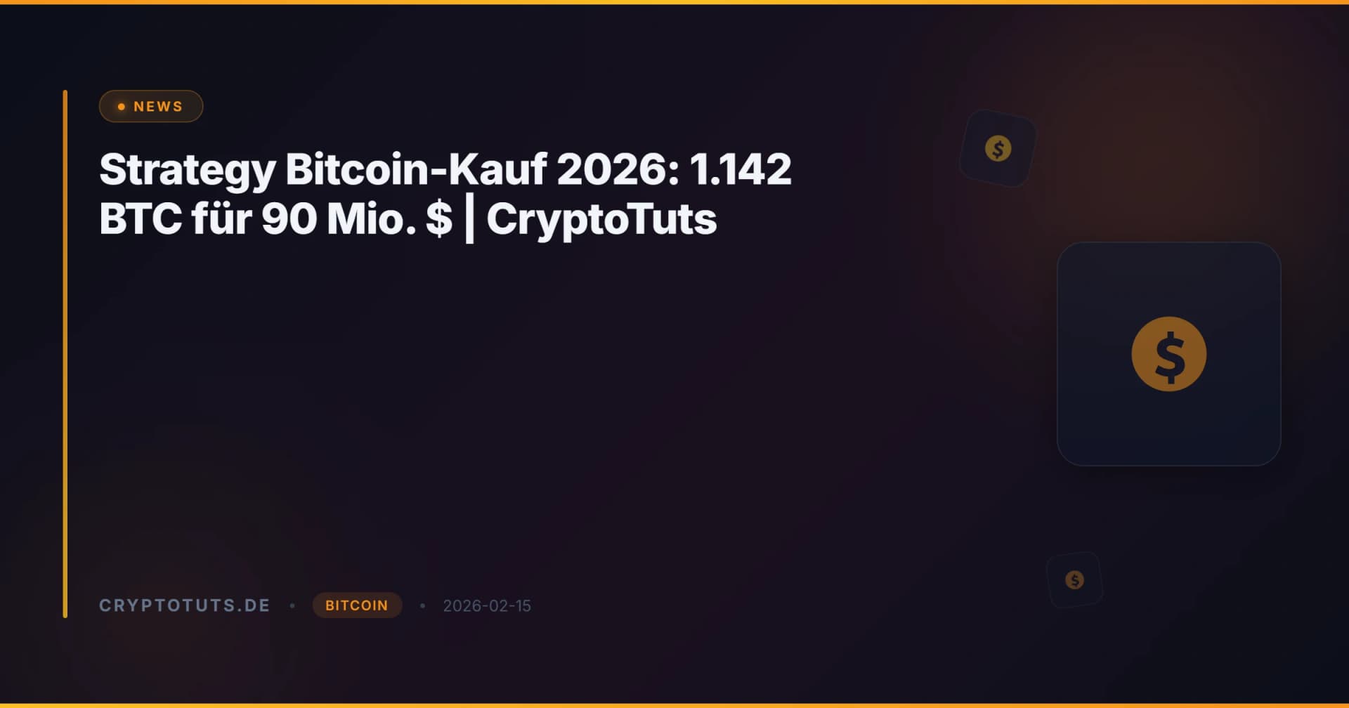 Strategy Bitcoin-Kauf 2026: 1.142 BTC für 90 Mio. $ | CryptoTuts