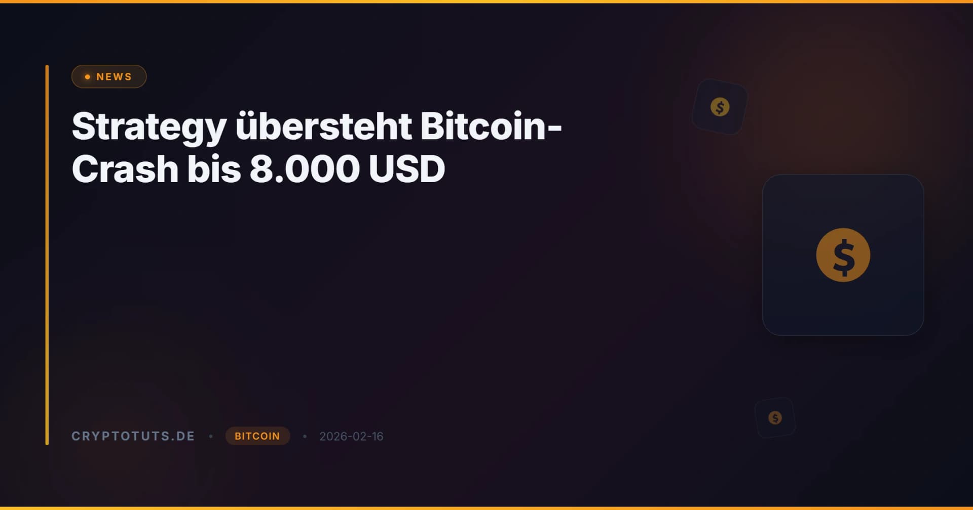 Strategy übersteht Bitcoin-Crash bis 8.000 USD