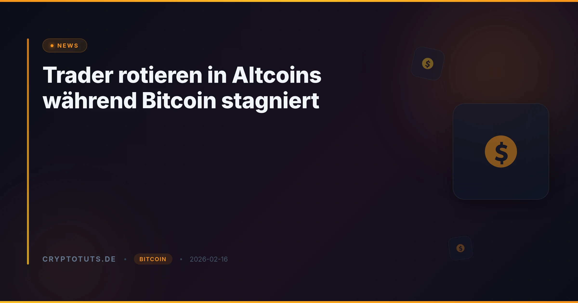 Trader rotieren in Altcoins während Bitcoin stagniert
