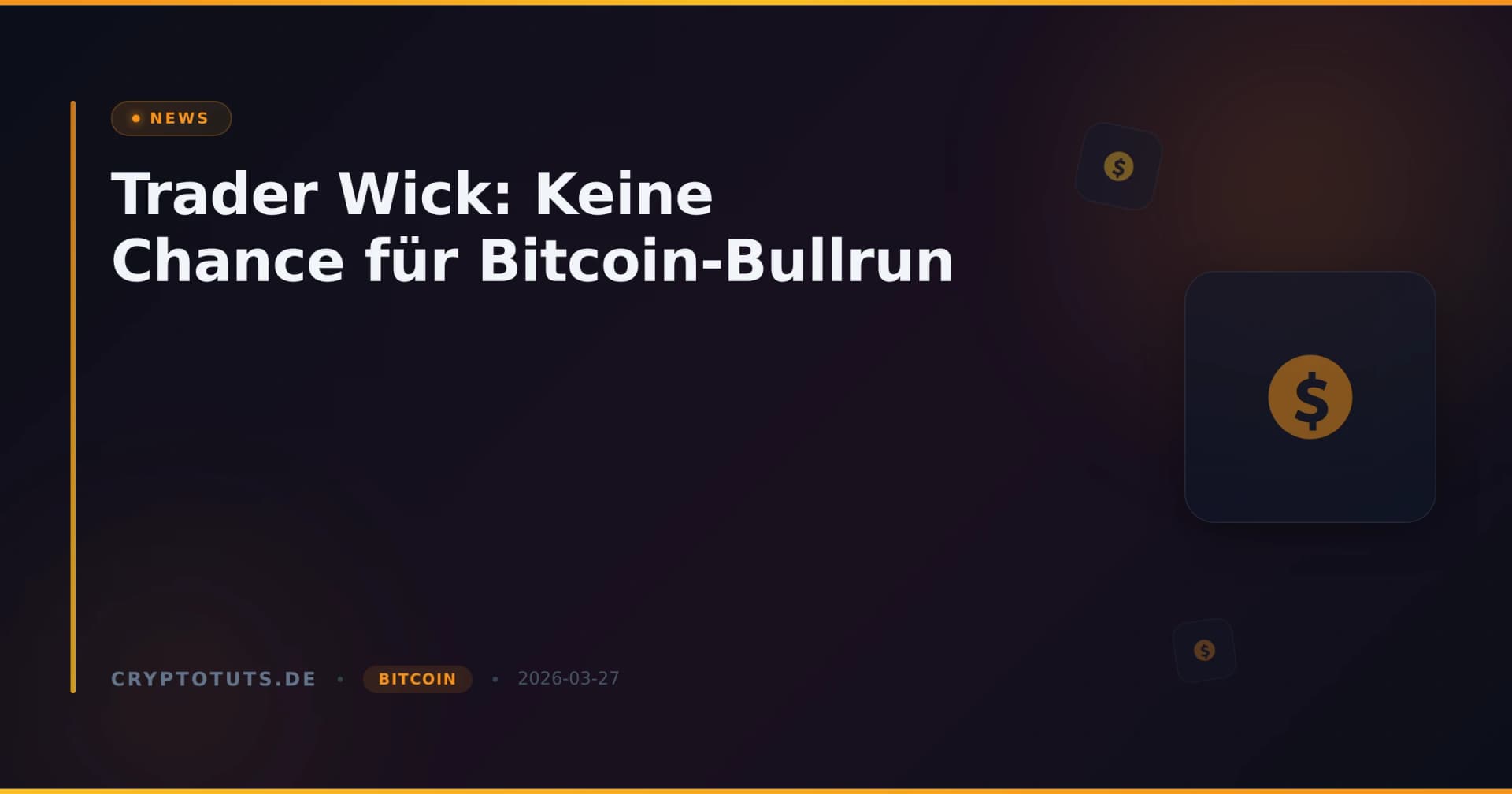 Trader Wick: Keine Chance für Bitcoin-Bullrun