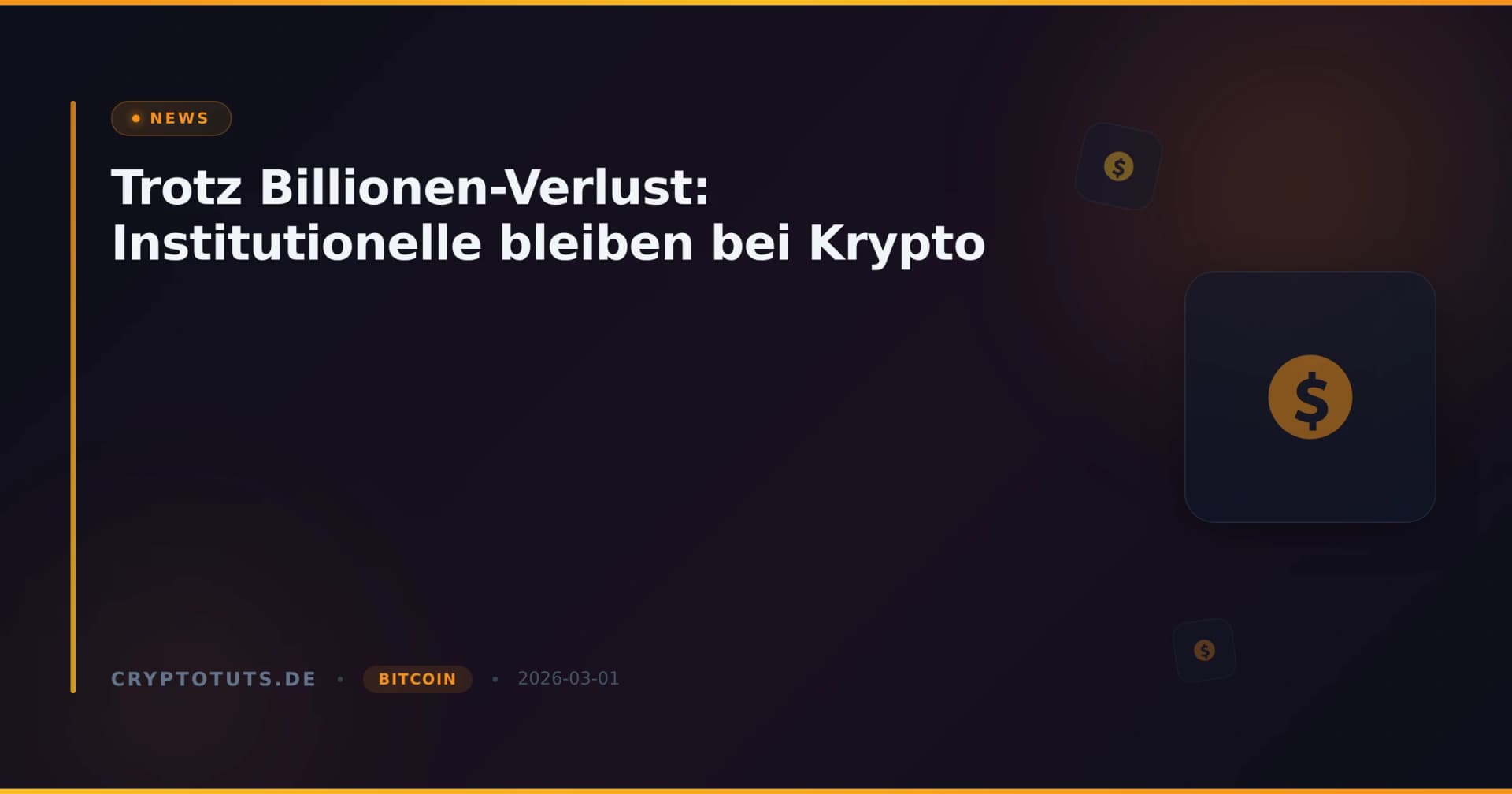 Trotz Billionen-Verlust: Institutionelle bleiben bei Krypto