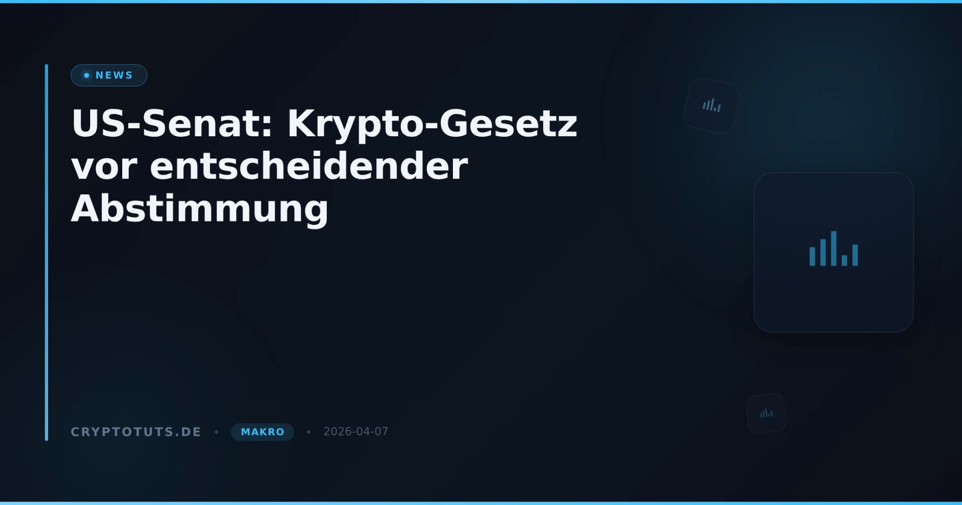 US-Senat: Krypto-Gesetz vor entscheidender Abstimmung