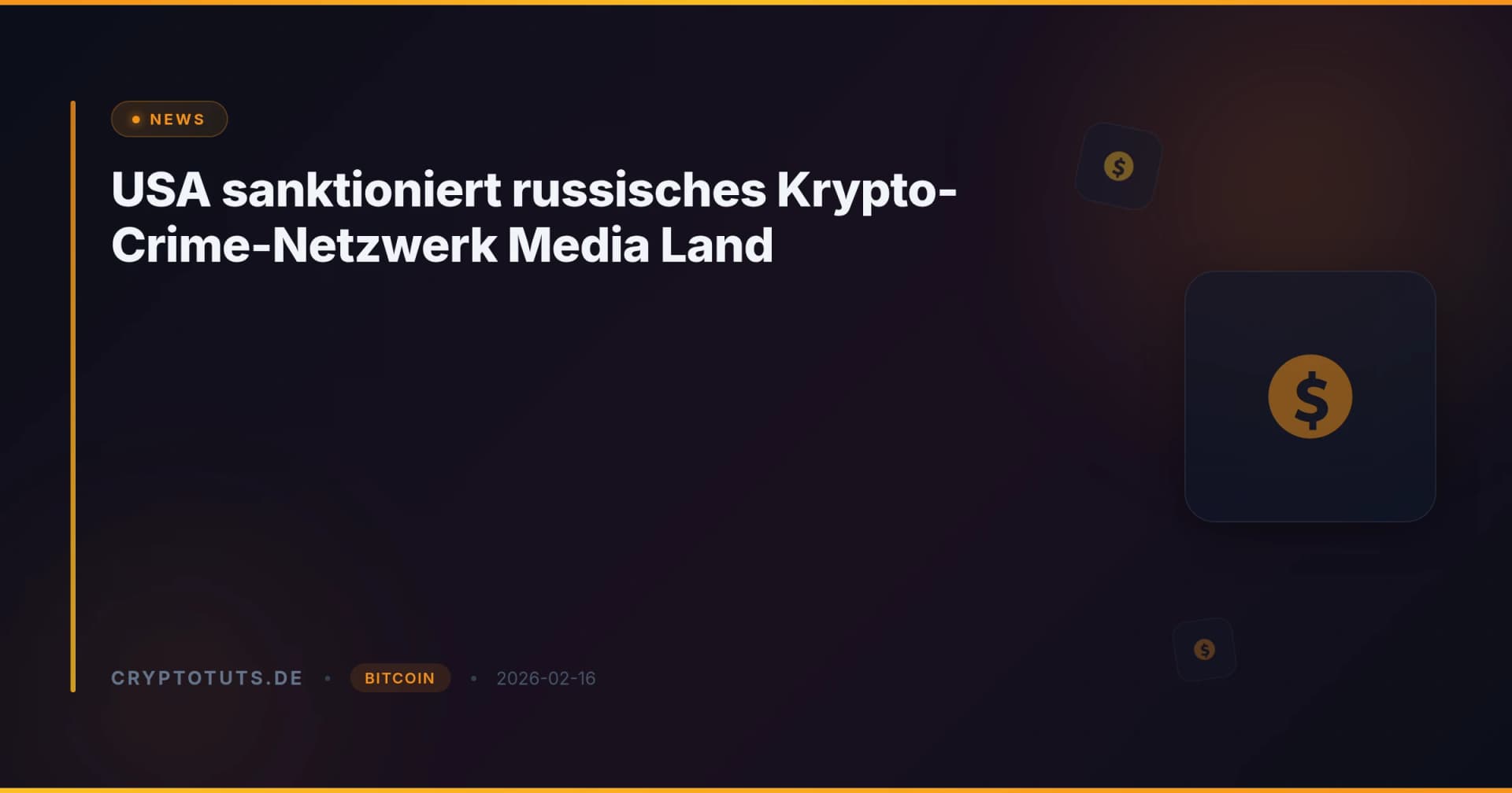 USA sanktioniert russisches Krypto-Crime-Netzwerk Media Land