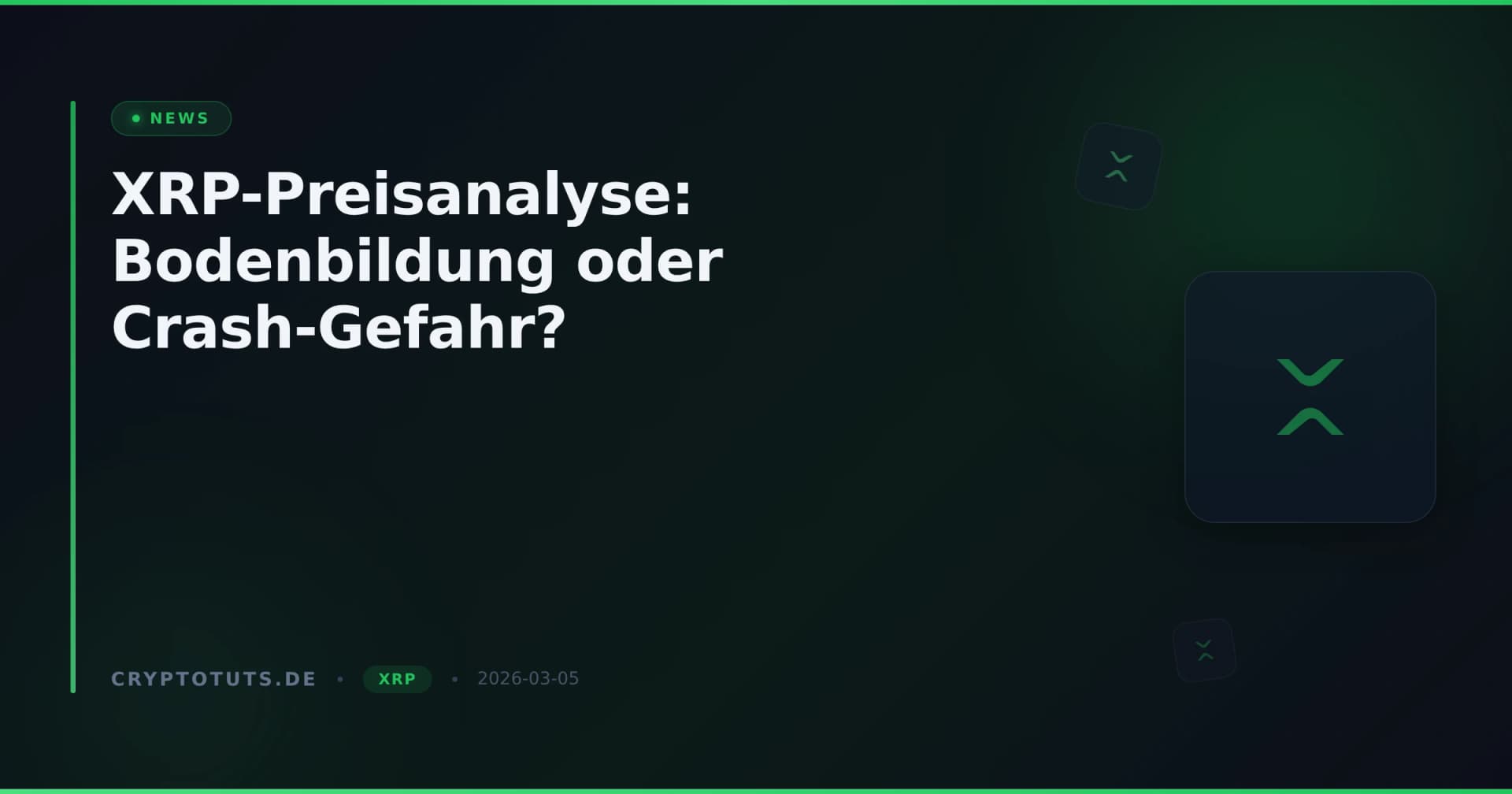XRP-Preisanalyse: Bodenbildung oder Crash-Gefahr?
