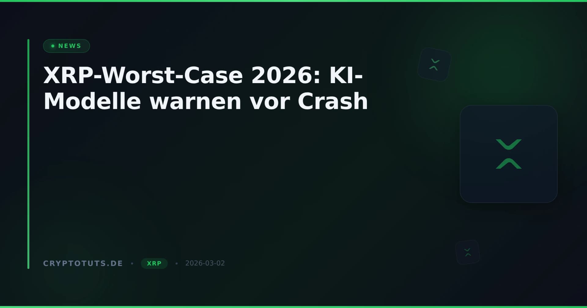 XRP-Worst-Case 2026: KI-Modelle warnen vor Crash